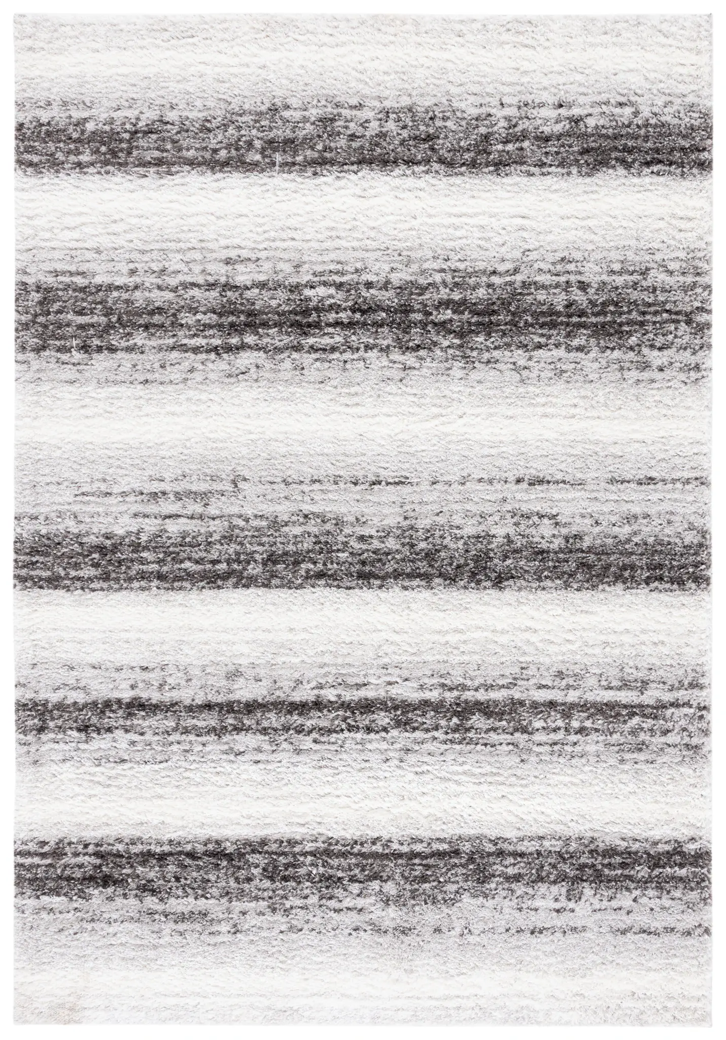Berber Wide Stripe Shag Rug