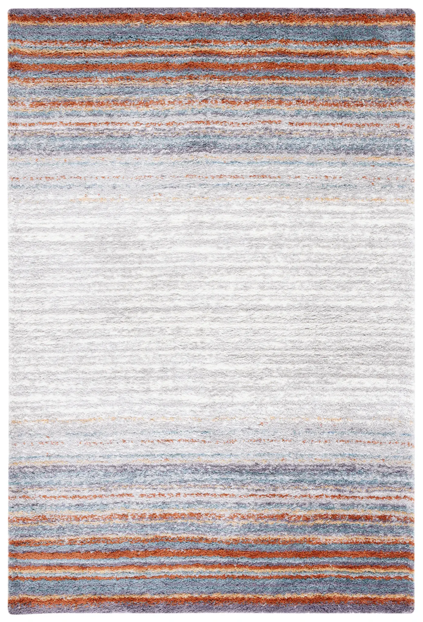 Berber Degrade Stripe Shag Rug