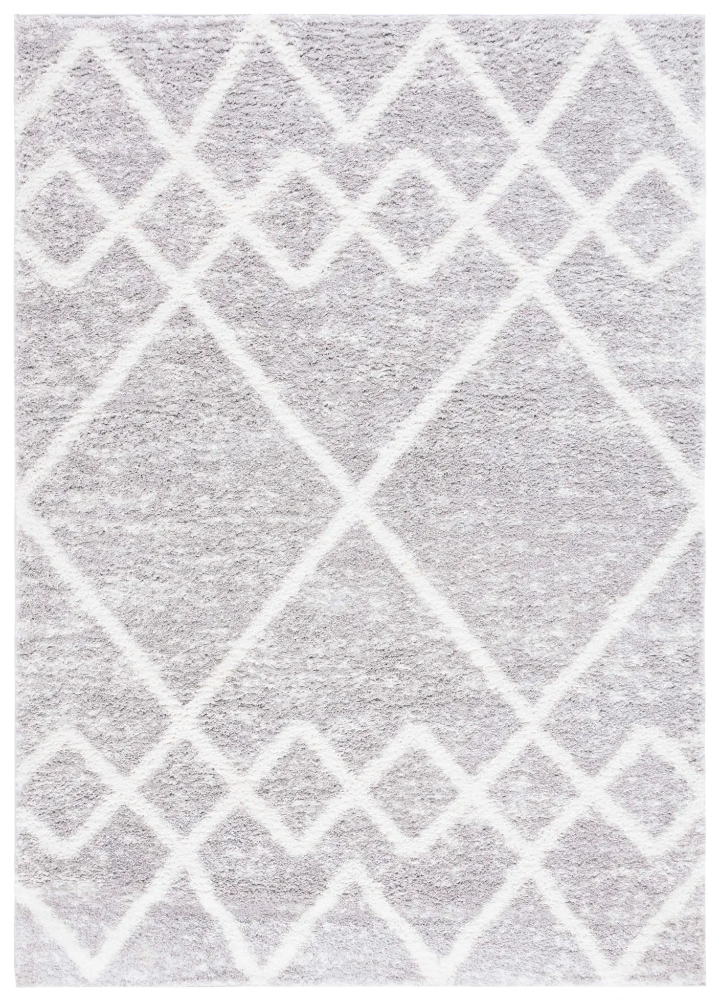 Berber Large Diamond Trellis Shag Rug