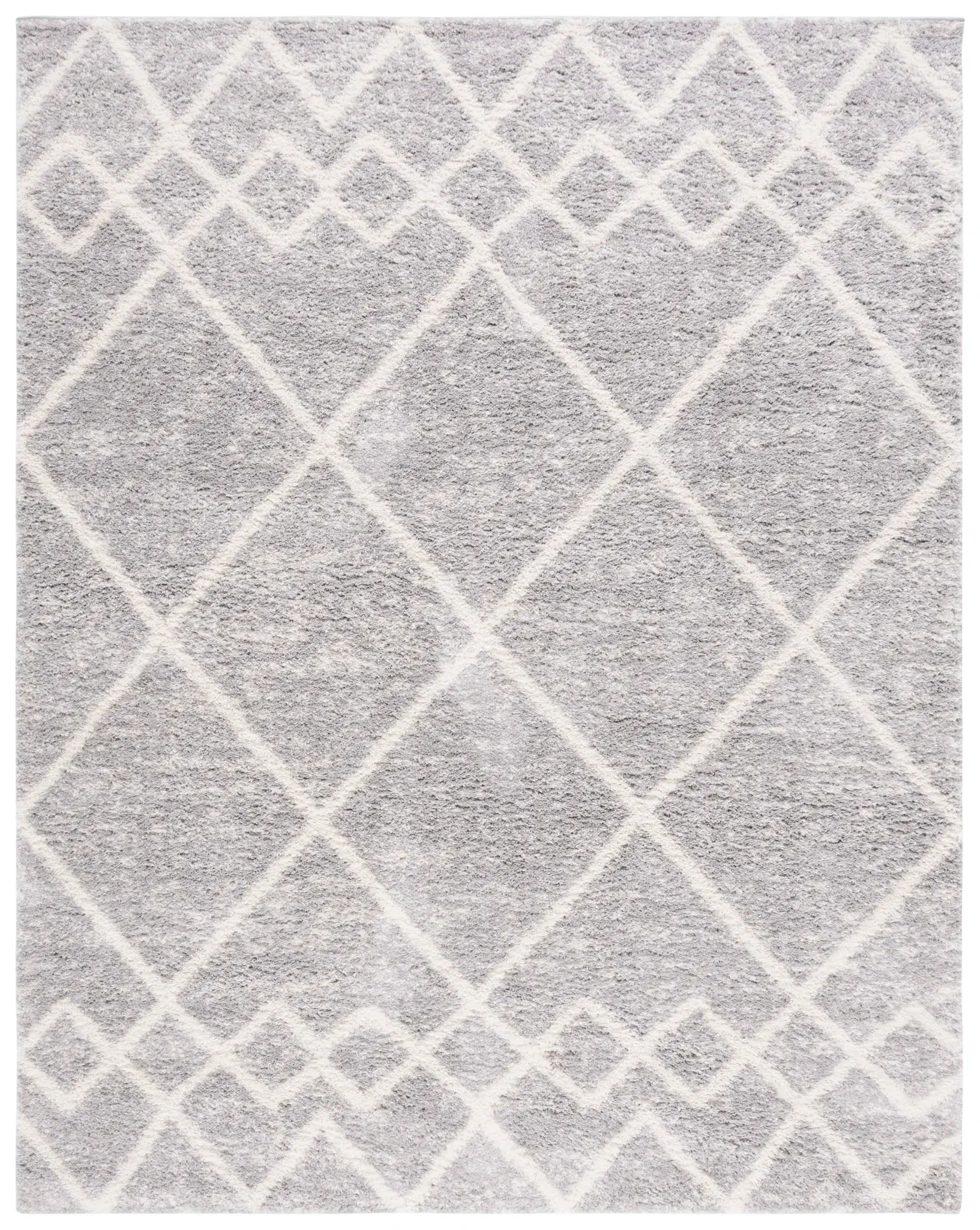 Berber Large Diamond Trellis Shag Rug