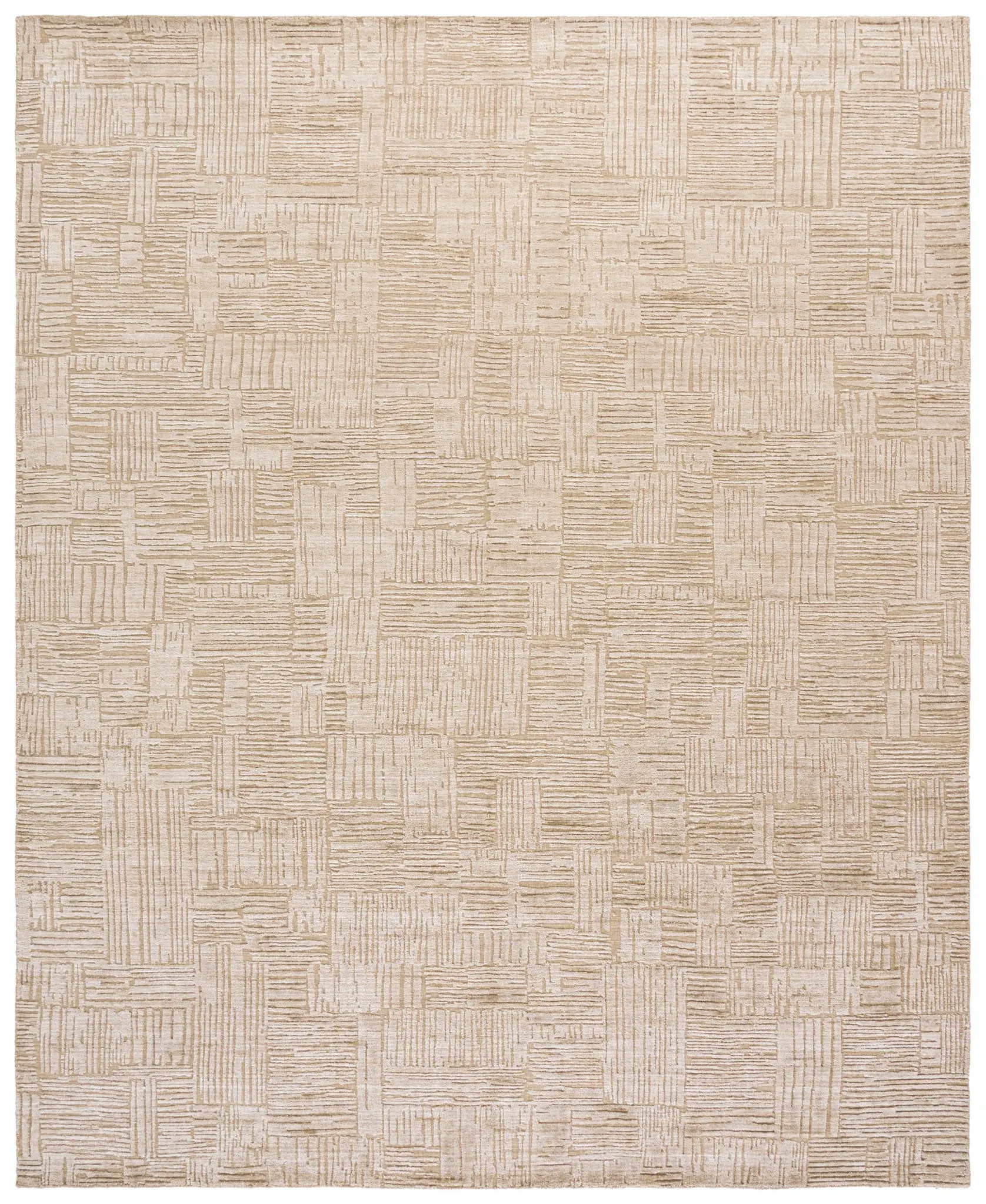 Bedford Textured Grid Hand-Loomed Rug