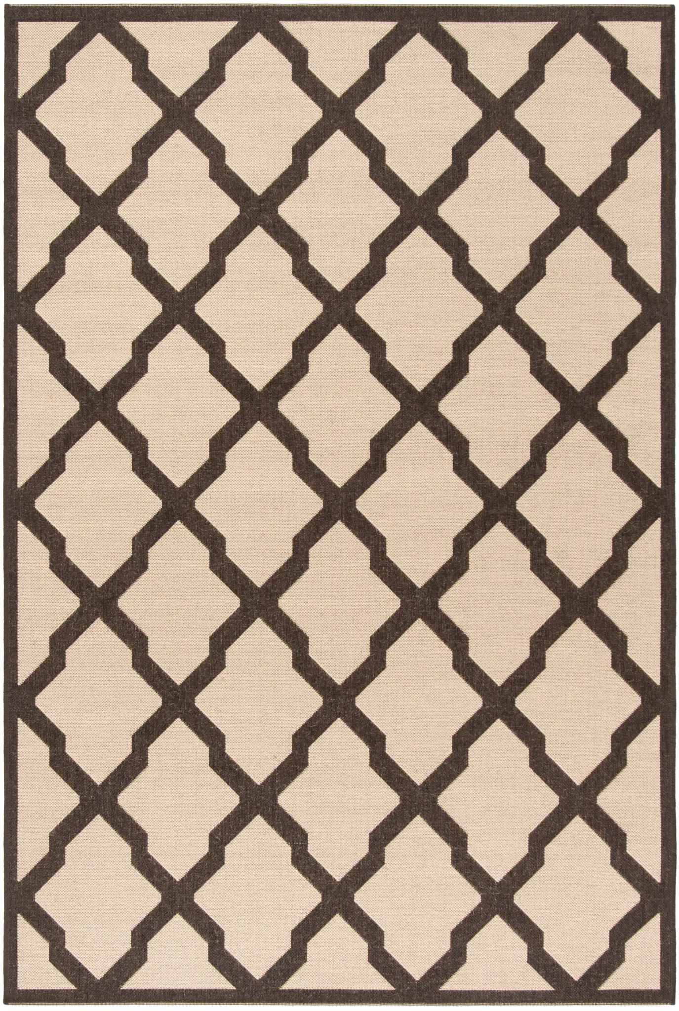 Beach House Moroccan Lattice Outdoor Rug