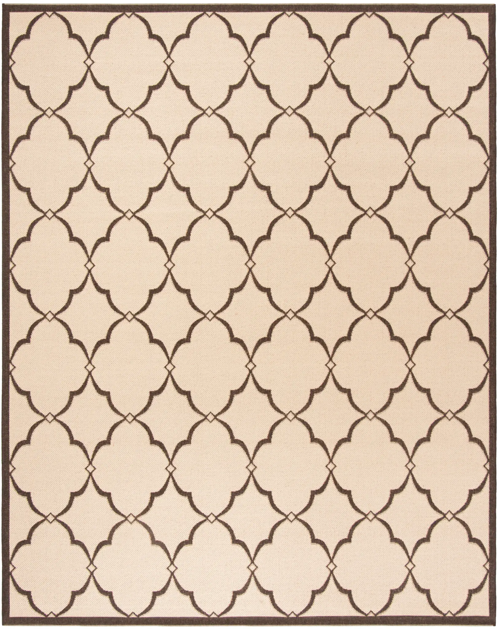 Beach House Curved Lattice Outdoor Rug