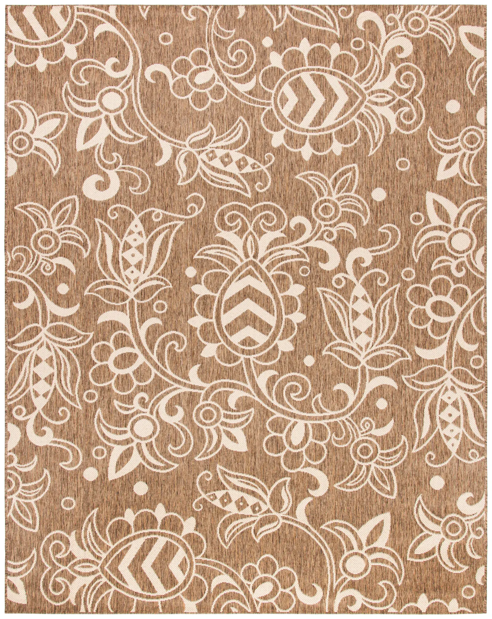 Beach House Floral Vine Outdoor Rug