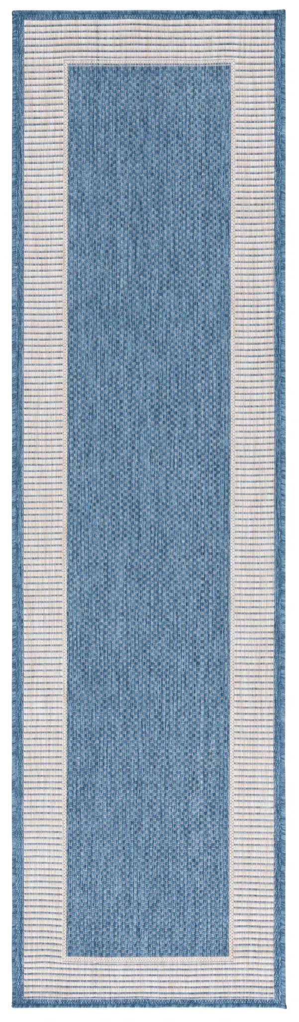 Beach House Striped Border Outdoor Rug