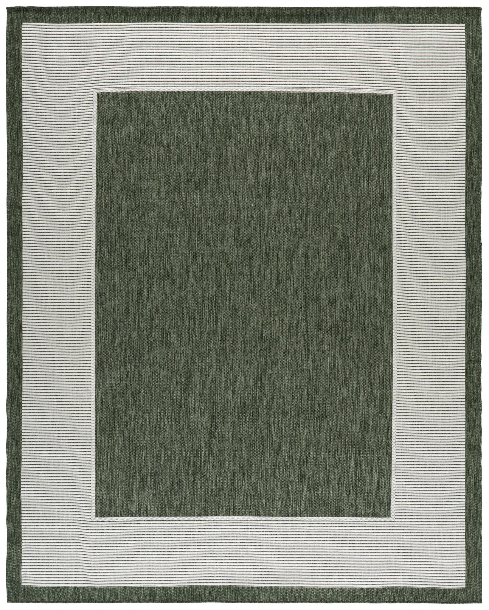 Beach House Striped Border Outdoor Rug