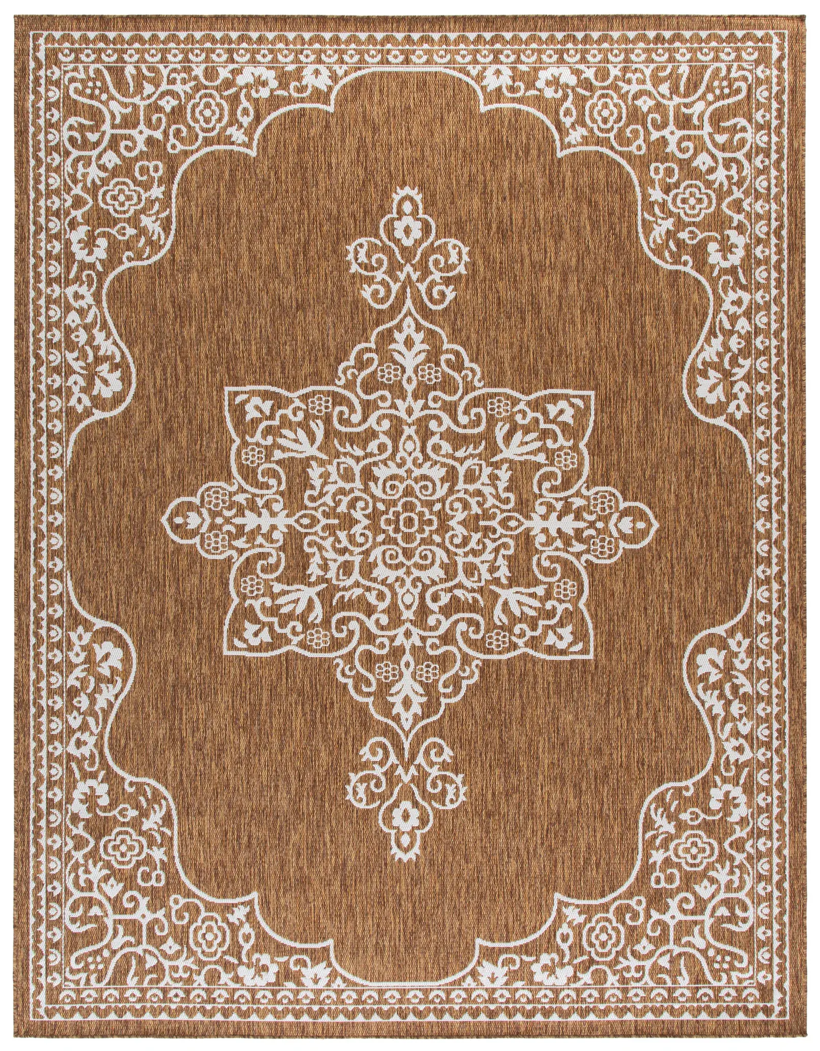 Beach House Arabesque Medallion Outdoor Rug