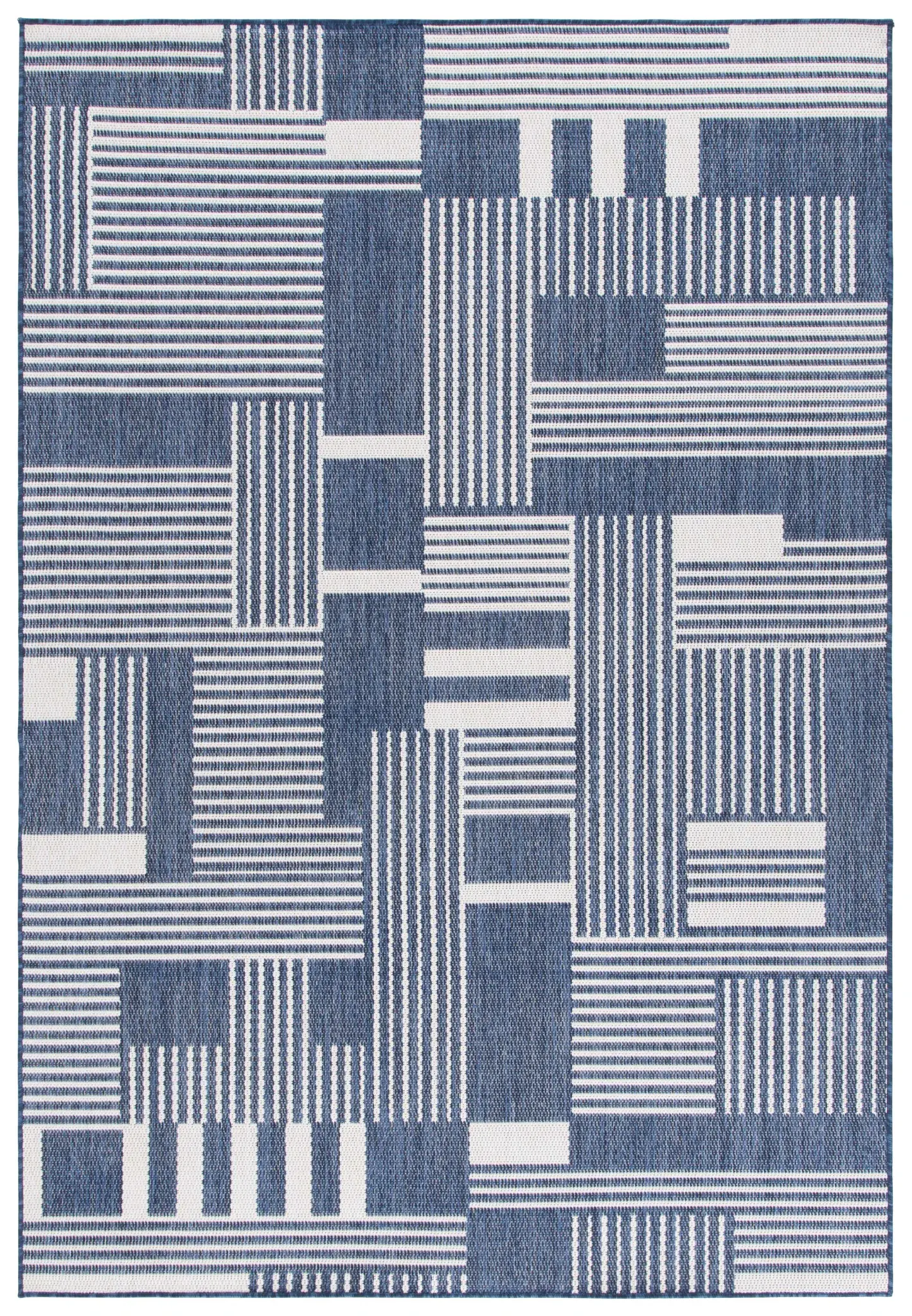 Beach House Block Stripe Outdoor Rug