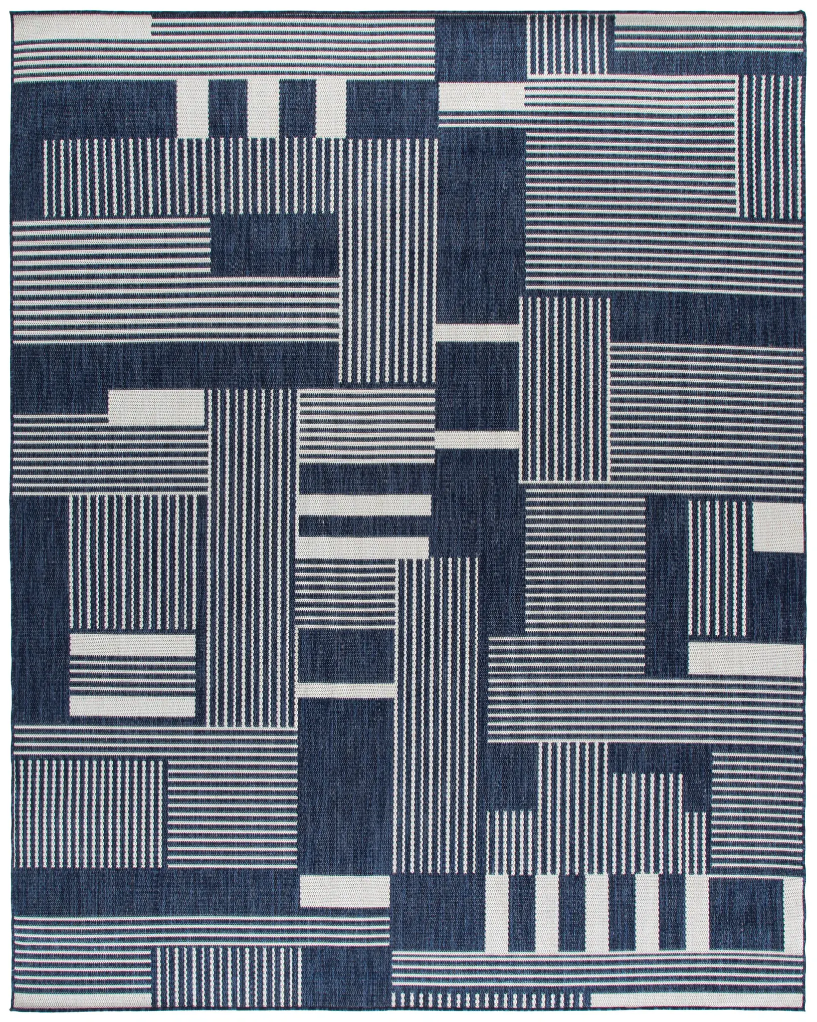 Beach House Block Stripe Outdoor Rug