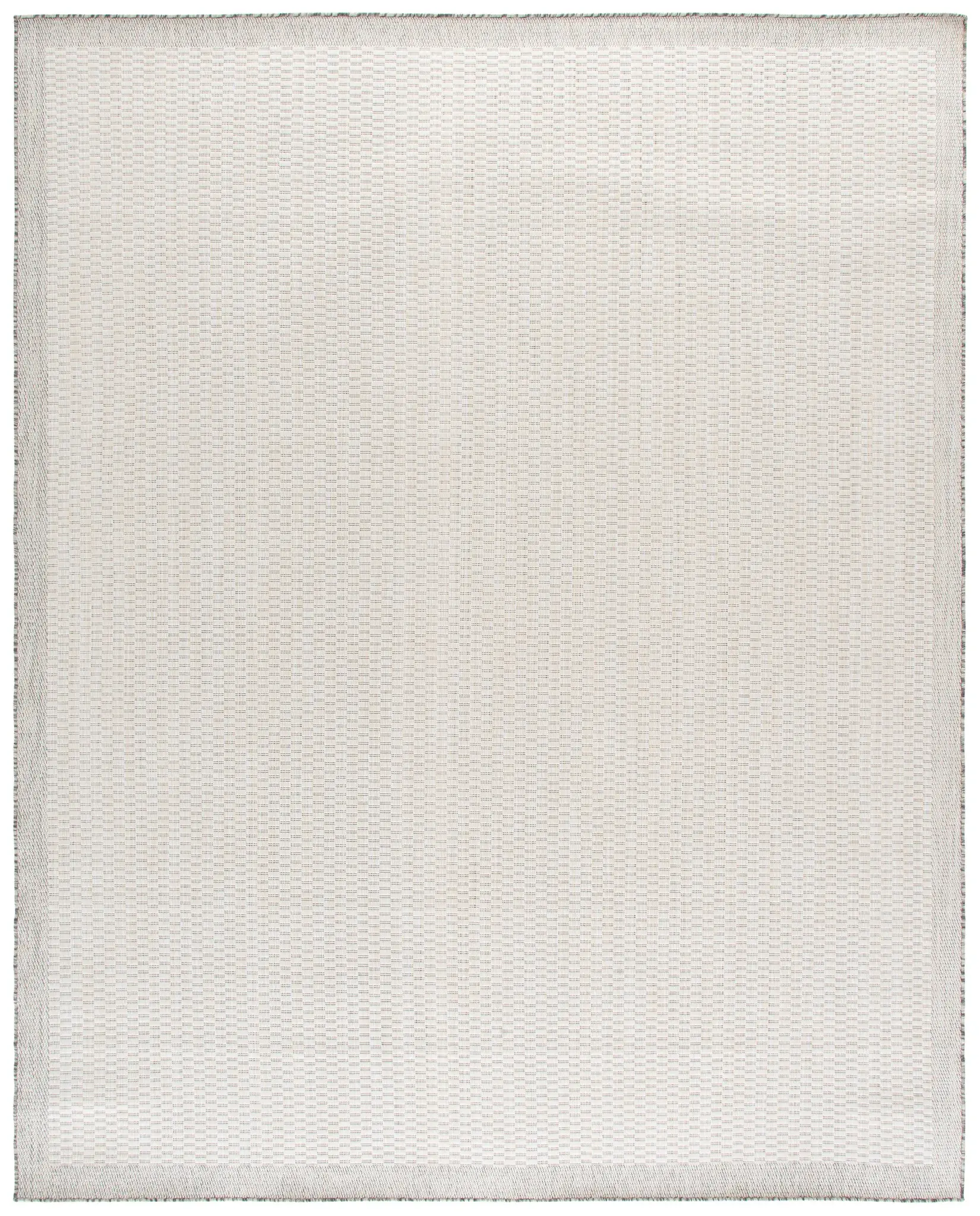 Beach House Basketweave Bordered Outdoor Rug