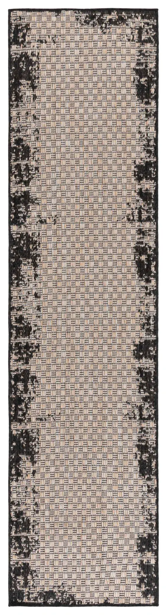 Beach House Distressed Border Outdoor Rug