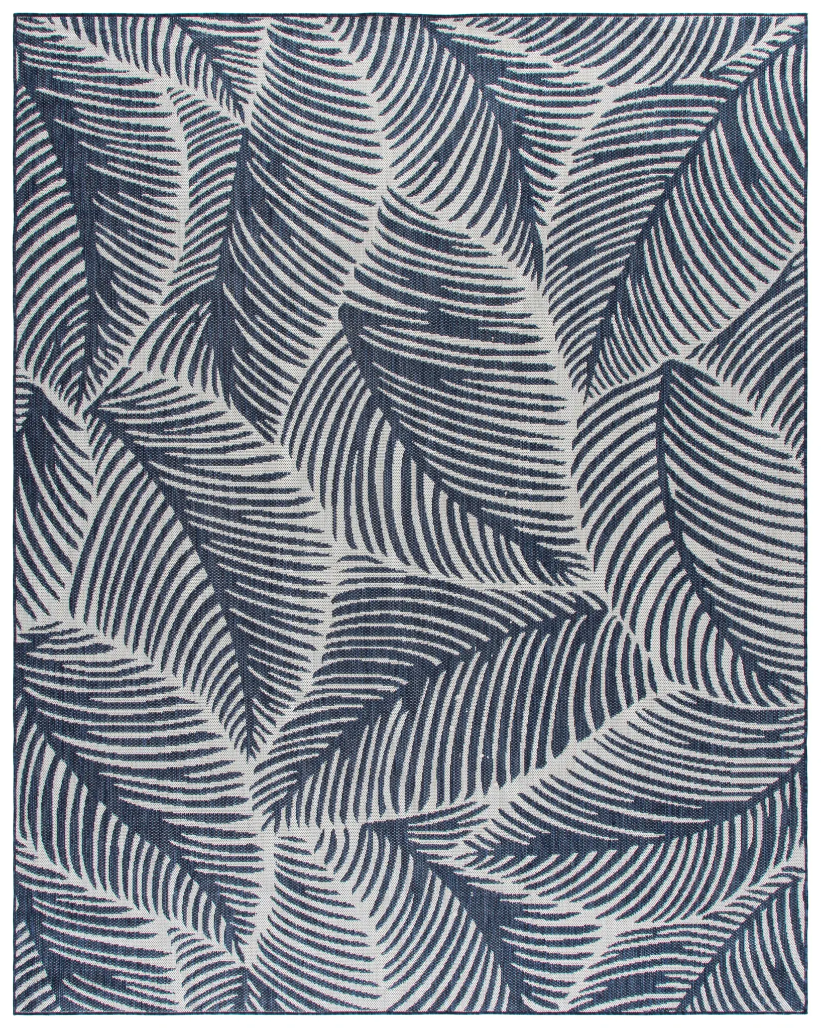 Beach House Palm Frond Outdoor Rug