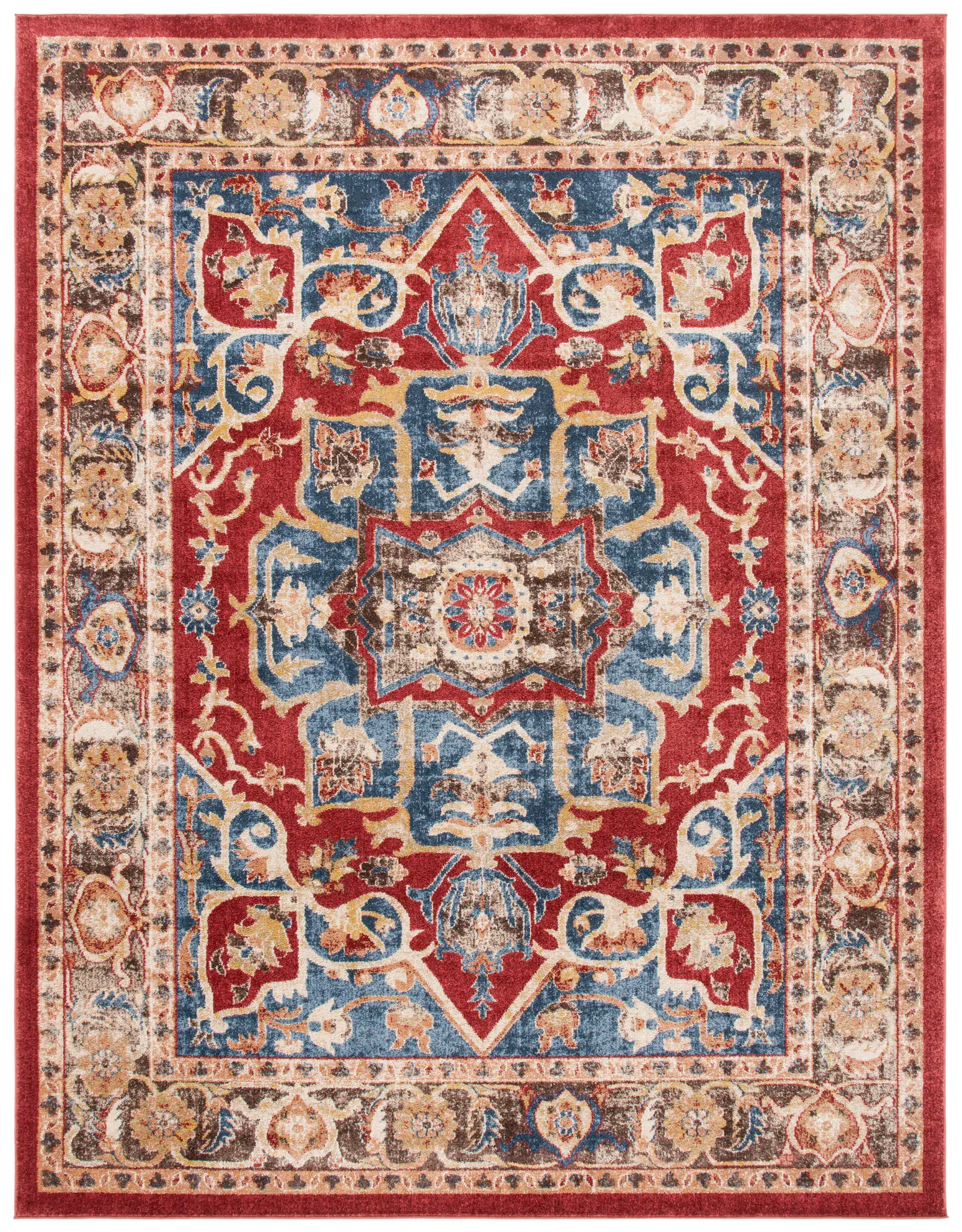 Bijar Traditional Elongated Medallion Rug