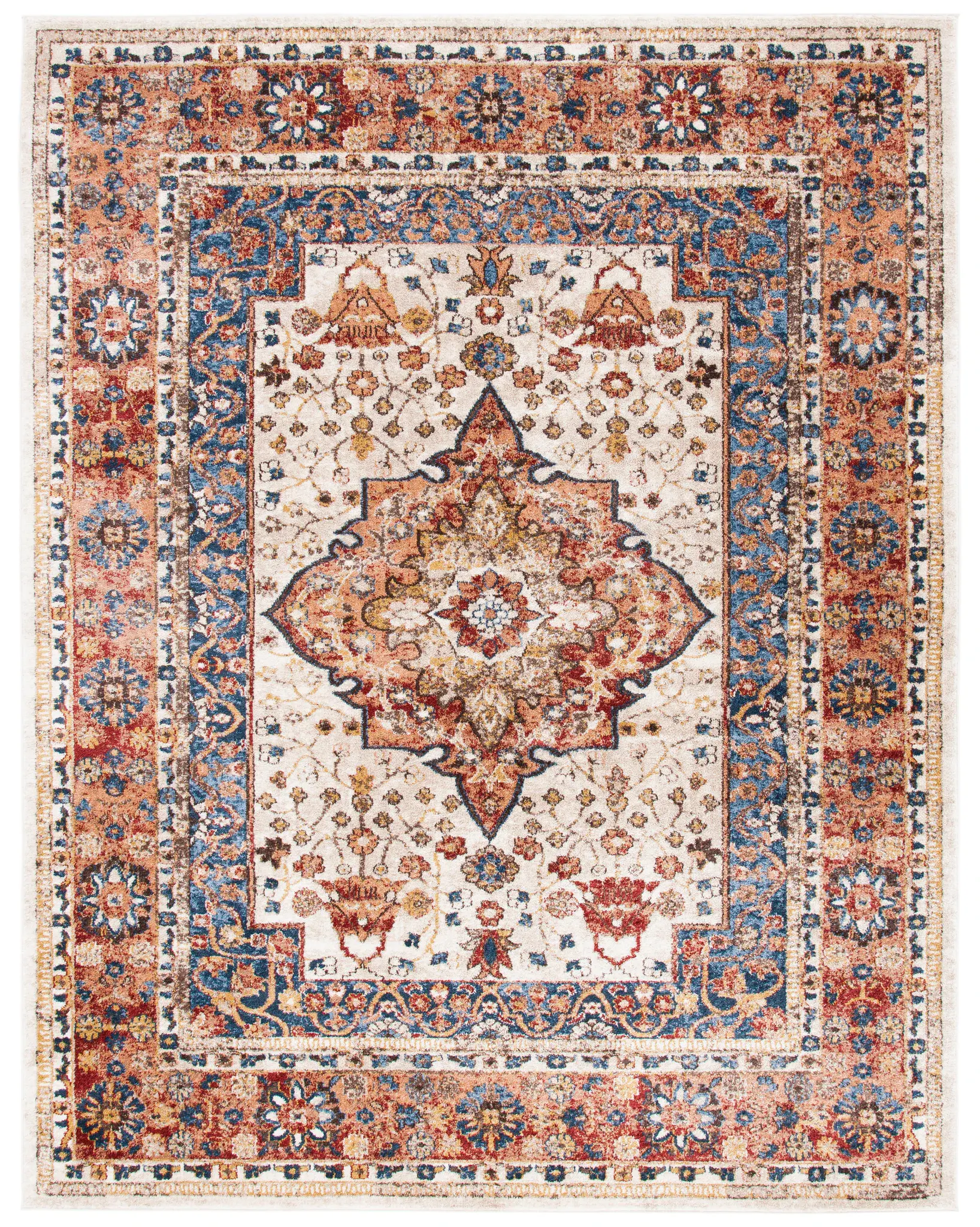 Bijar Medallion Bordered Rug