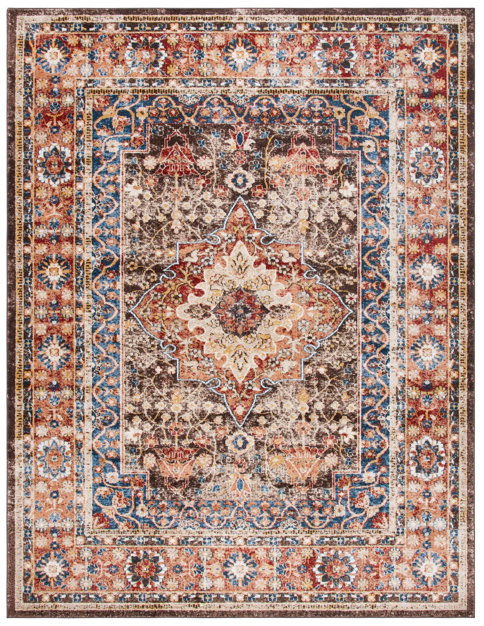 Bijar Medallion Bordered Rug