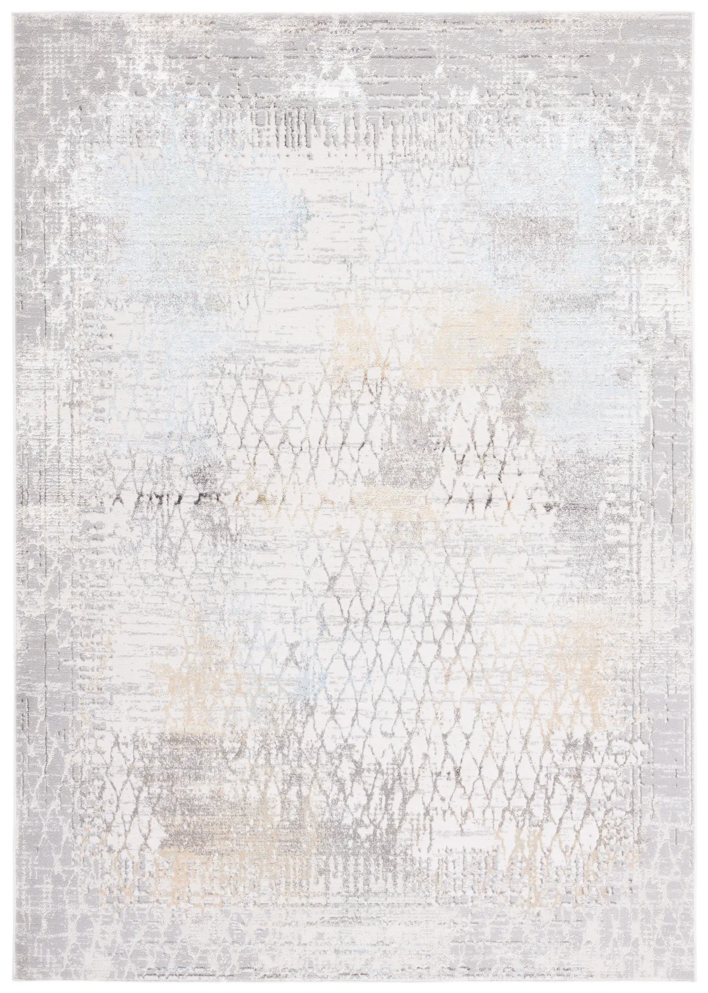 Bel Air Distressed Trellis Rug