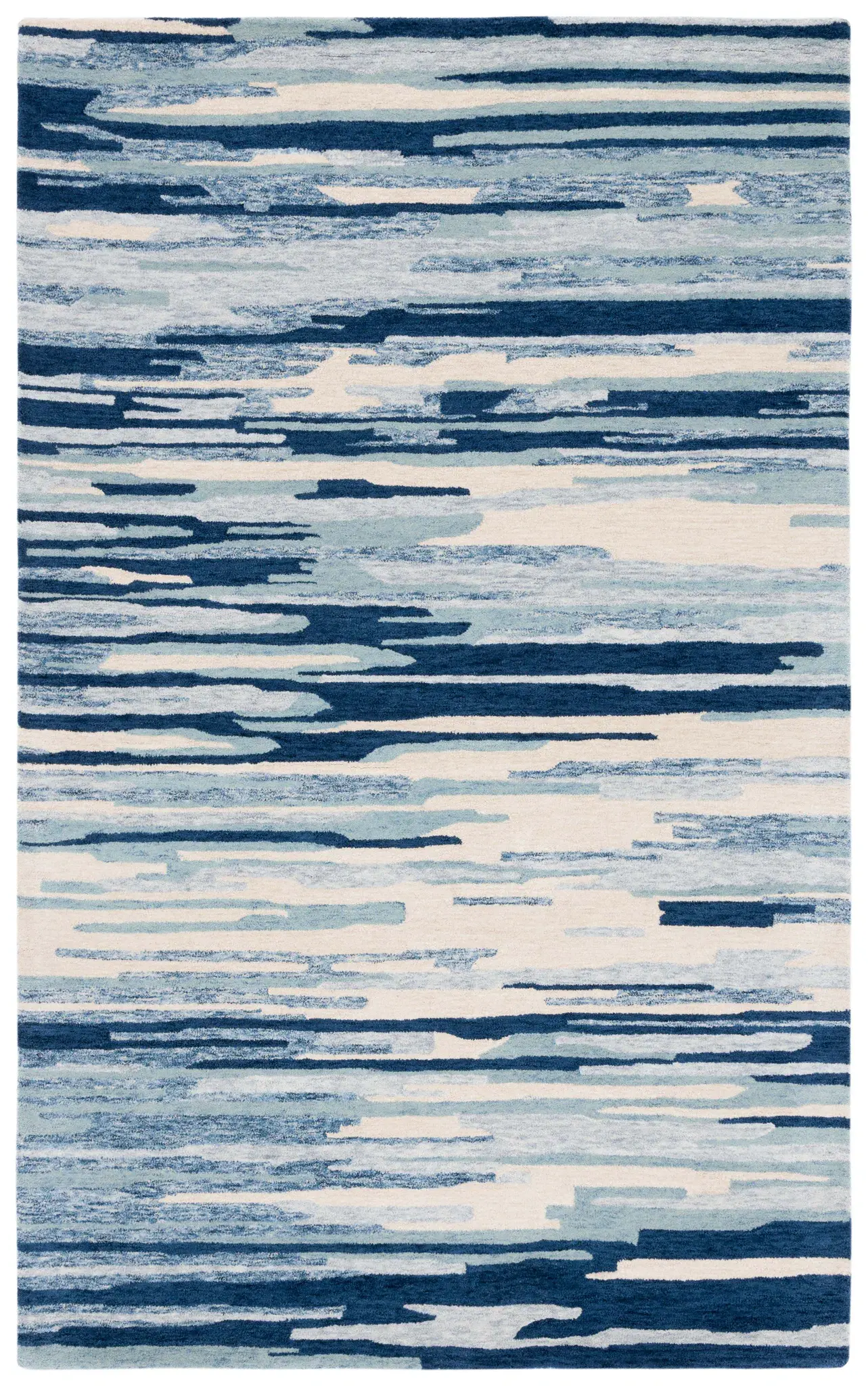 Bellagio Abstract Stripe Hand-Tufted Wool Rug