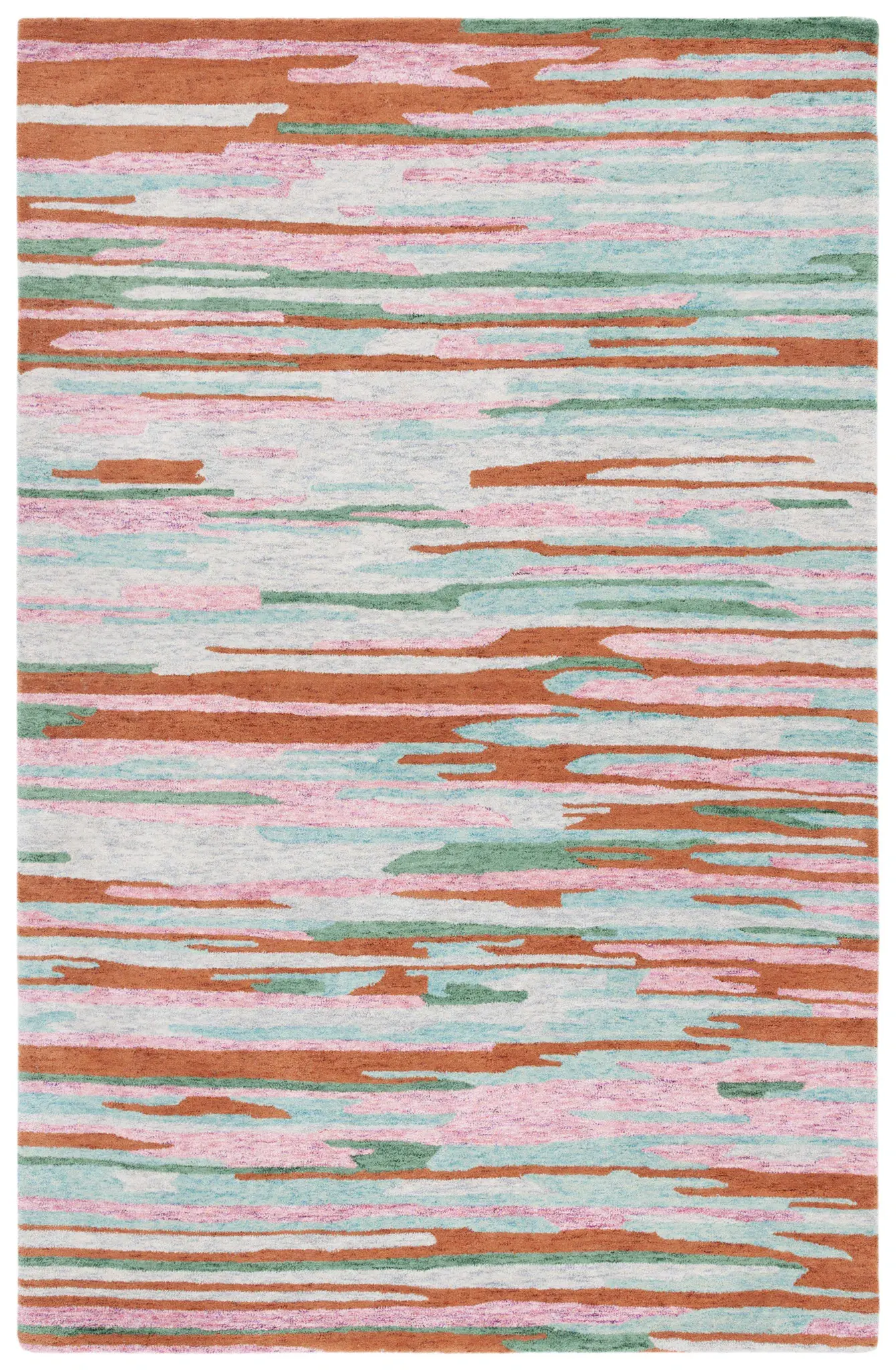 Bellagio Abstract Stripe Hand-Tufted Wool Rug