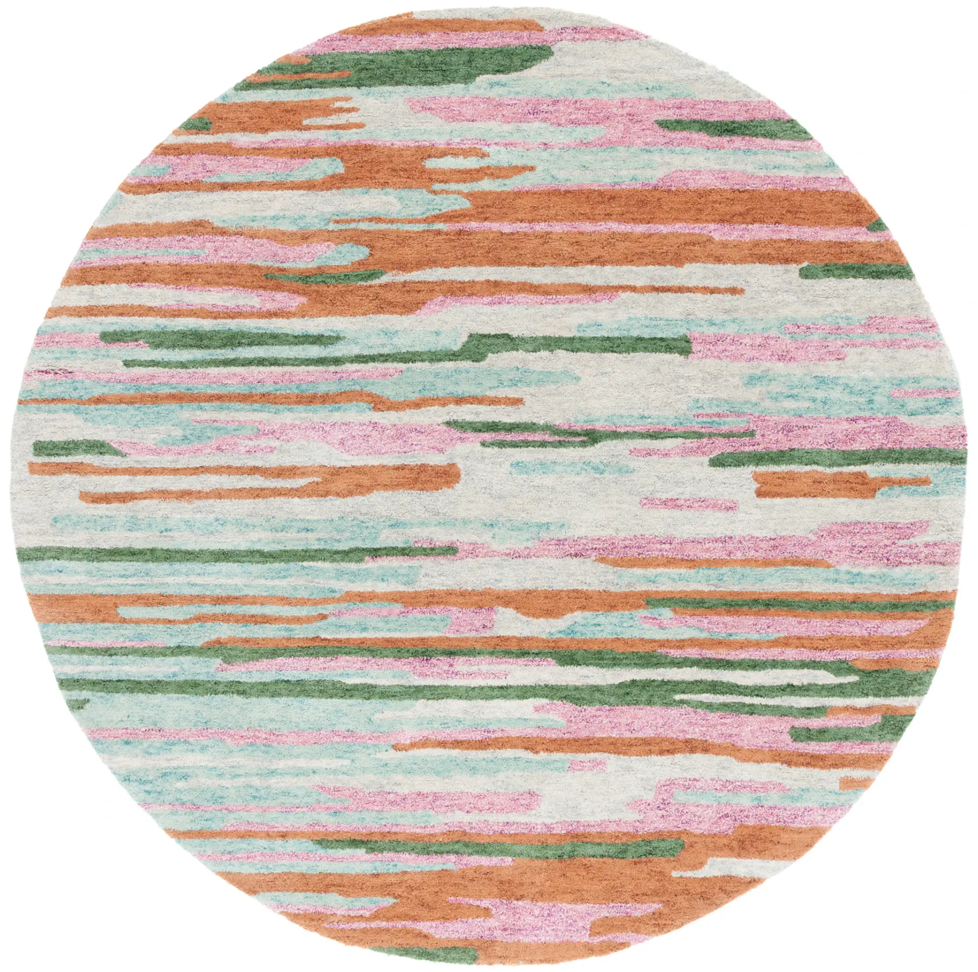 Bellagio Abstract Stripe Hand-Tufted Wool Rug