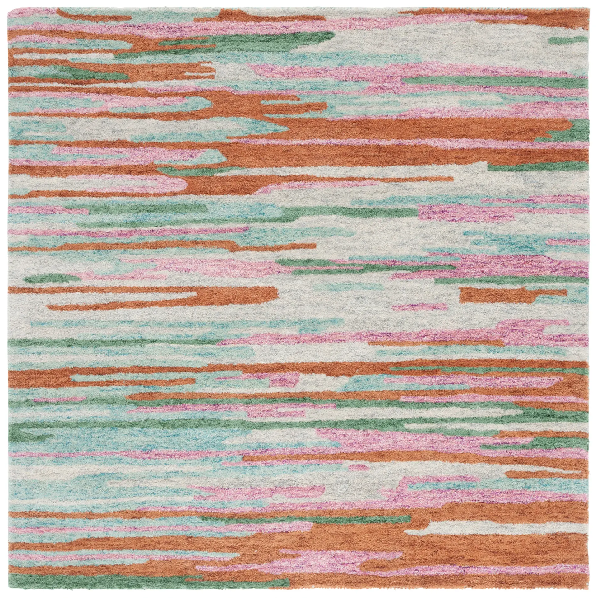 Bellagio Abstract Stripe Hand-Tufted Wool Rug