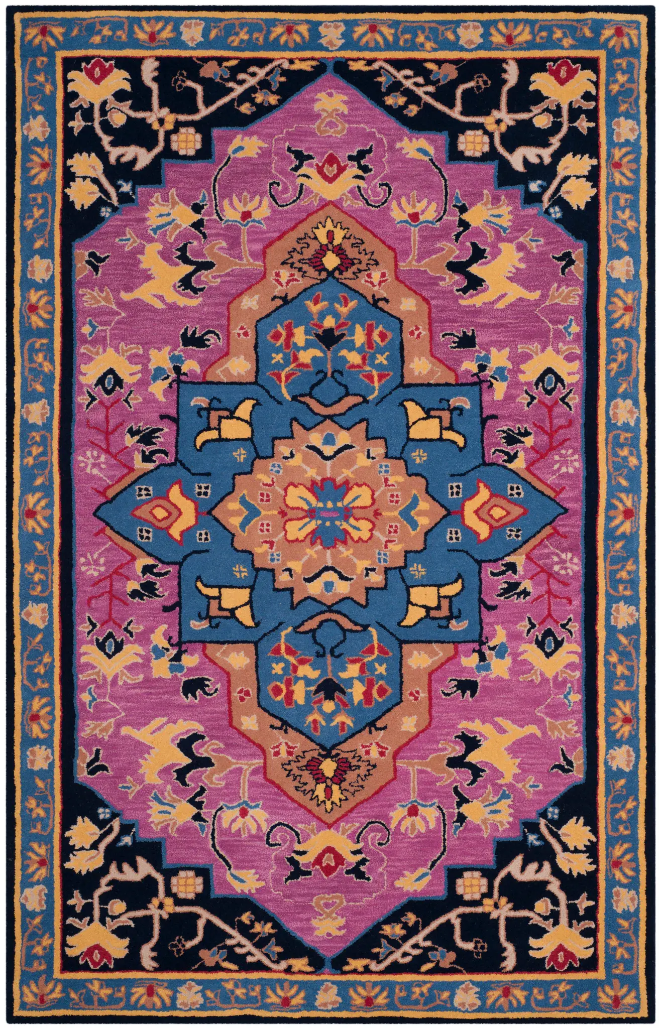 Bellagio Layered Medallion Hand-Tufted Wool Rug