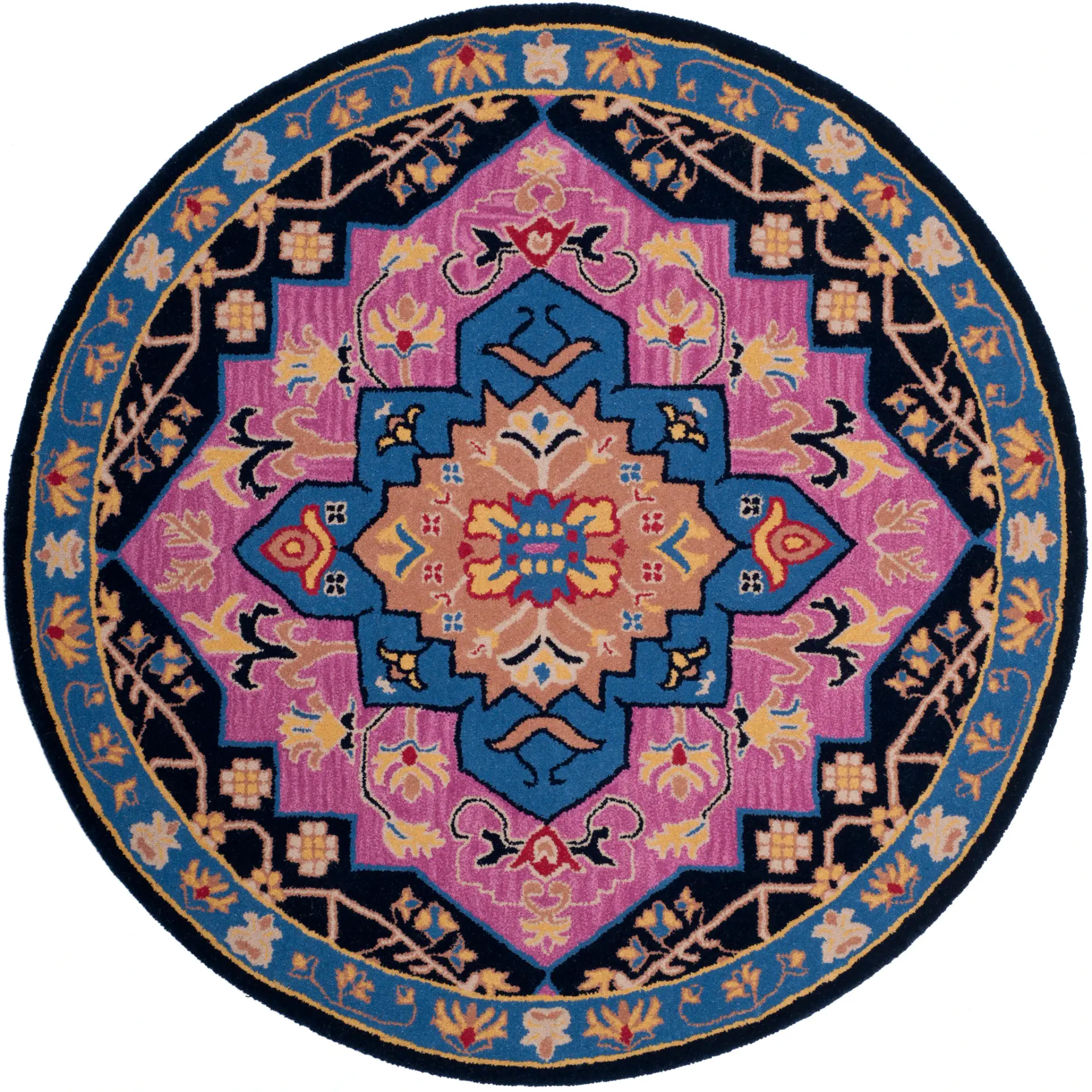 Bellagio Layered Medallion Hand-Tufted Wool Rug