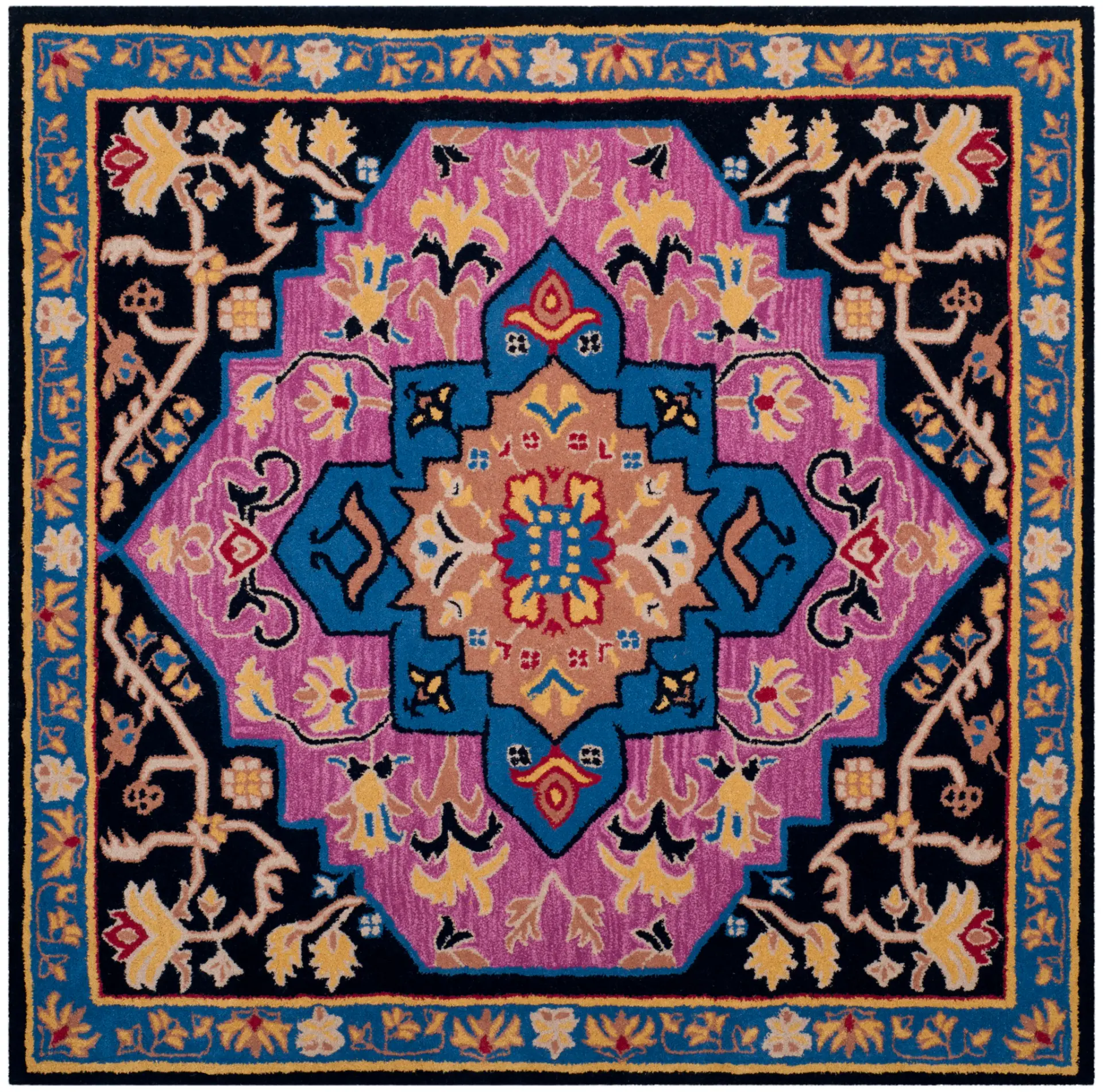 Bellagio Layered Medallion Hand-Tufted Wool Rug