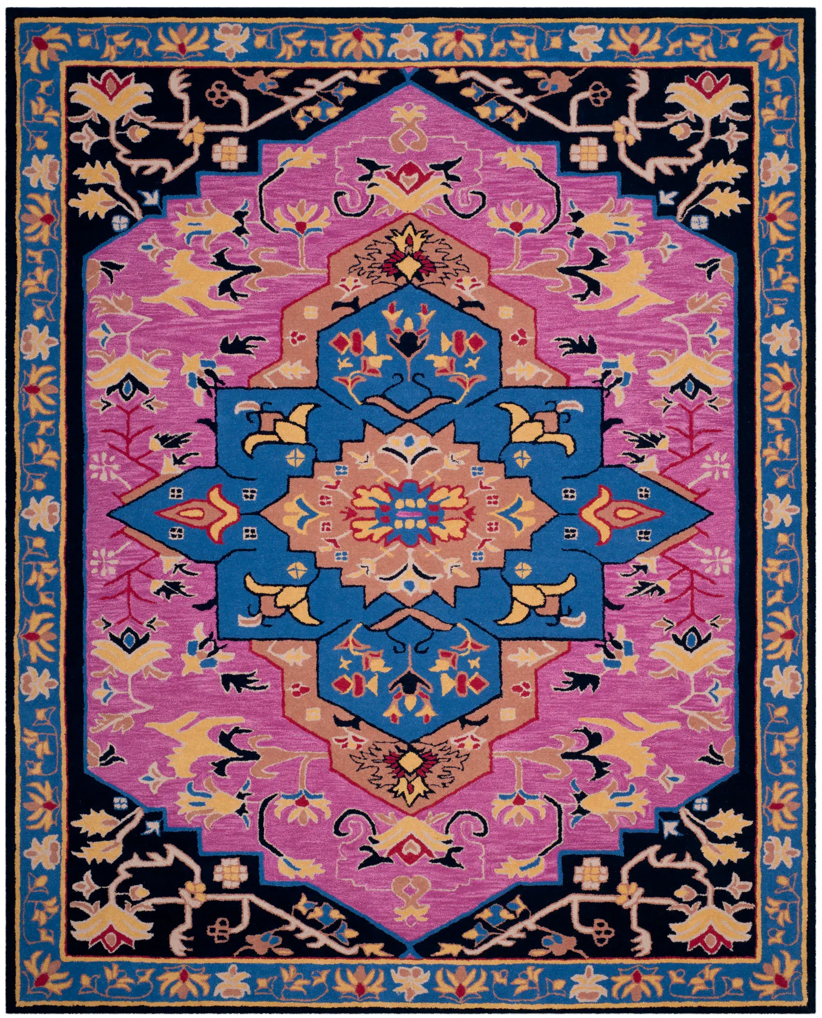 Bellagio Layered Medallion Hand-Tufted Wool Rug