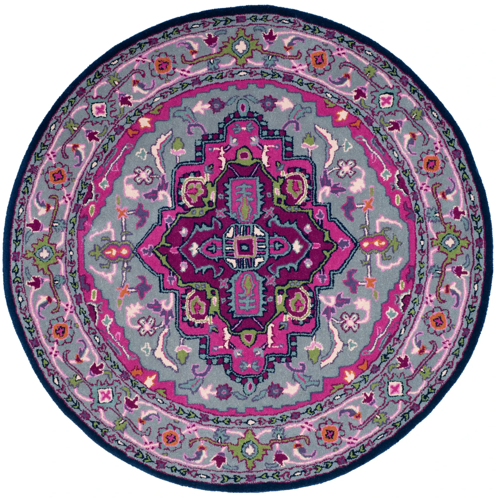 Bellagio Medallion Hand-Tufted Wool Rug