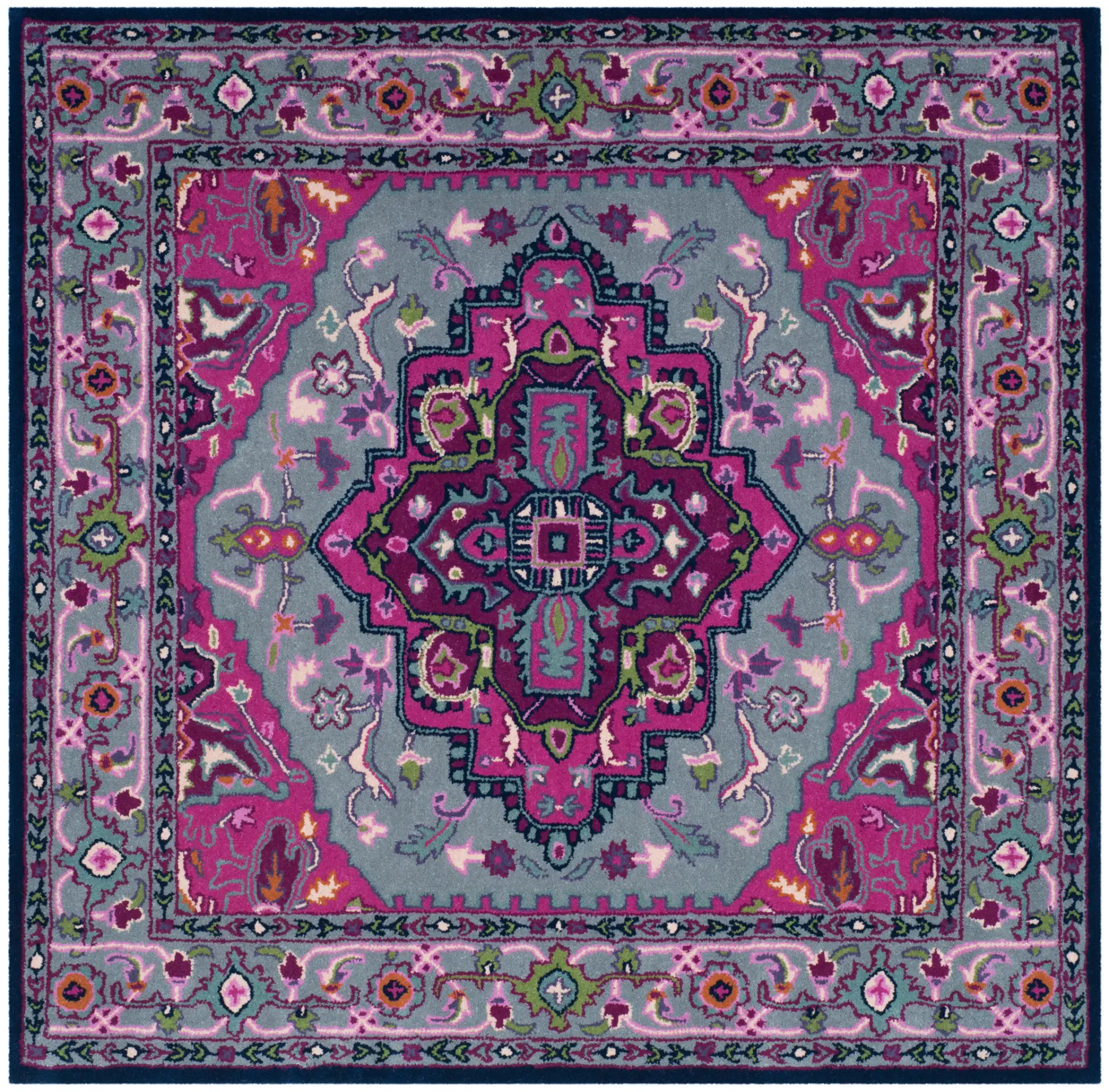 Bellagio Medallion Hand-Tufted Wool Rug