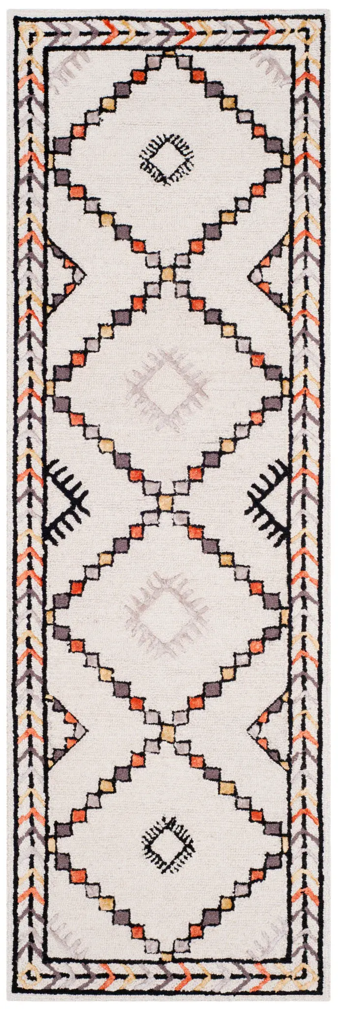 Bellagio Diamond Grid Hand-Tufted Wool Rug