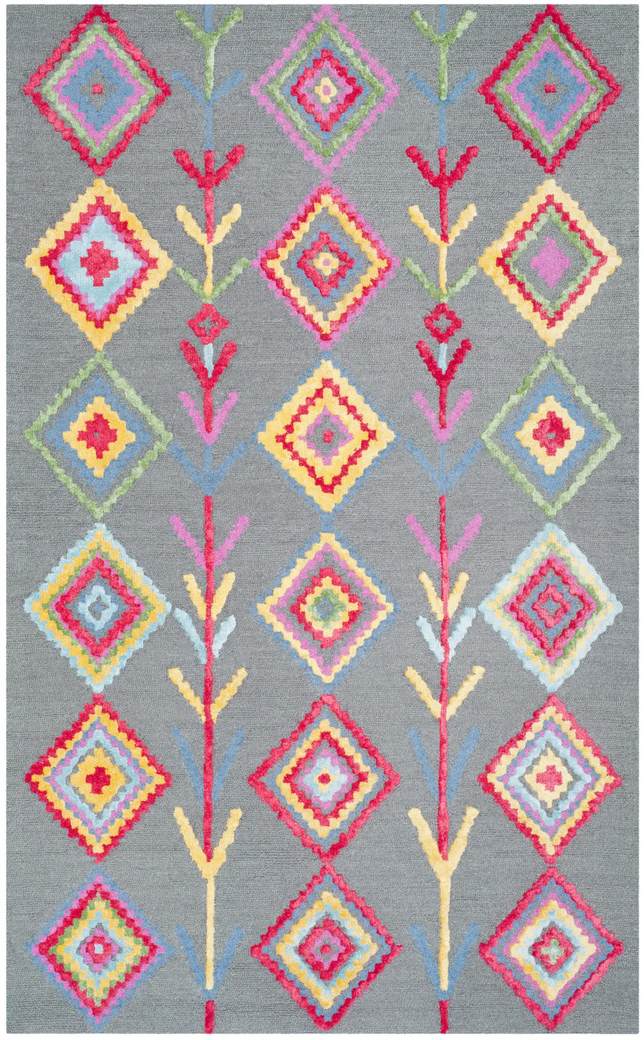Bellagio Diamond And Vine Hand-Tufted Wool Rug