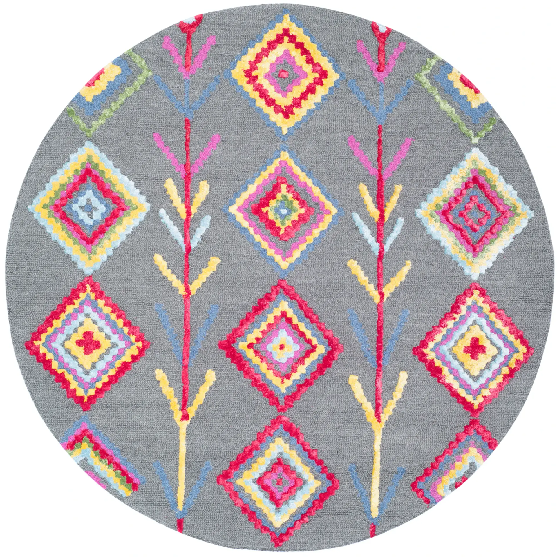 Bellagio Diamond And Vine Hand-Tufted Wool Rug