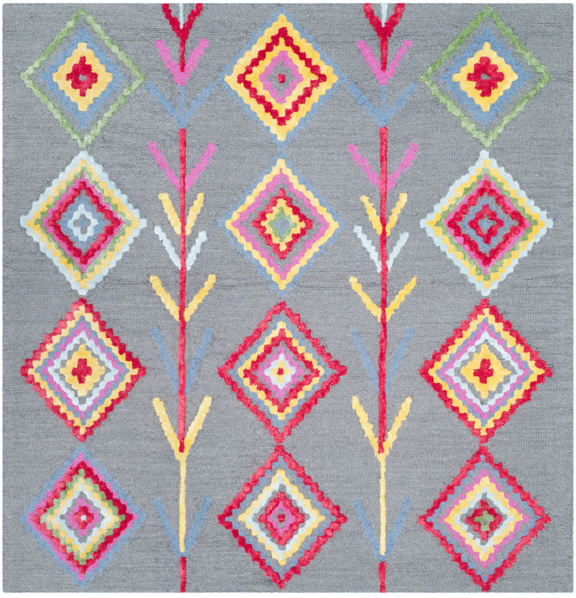 Bellagio Diamond And Vine Hand-Tufted Wool Rug