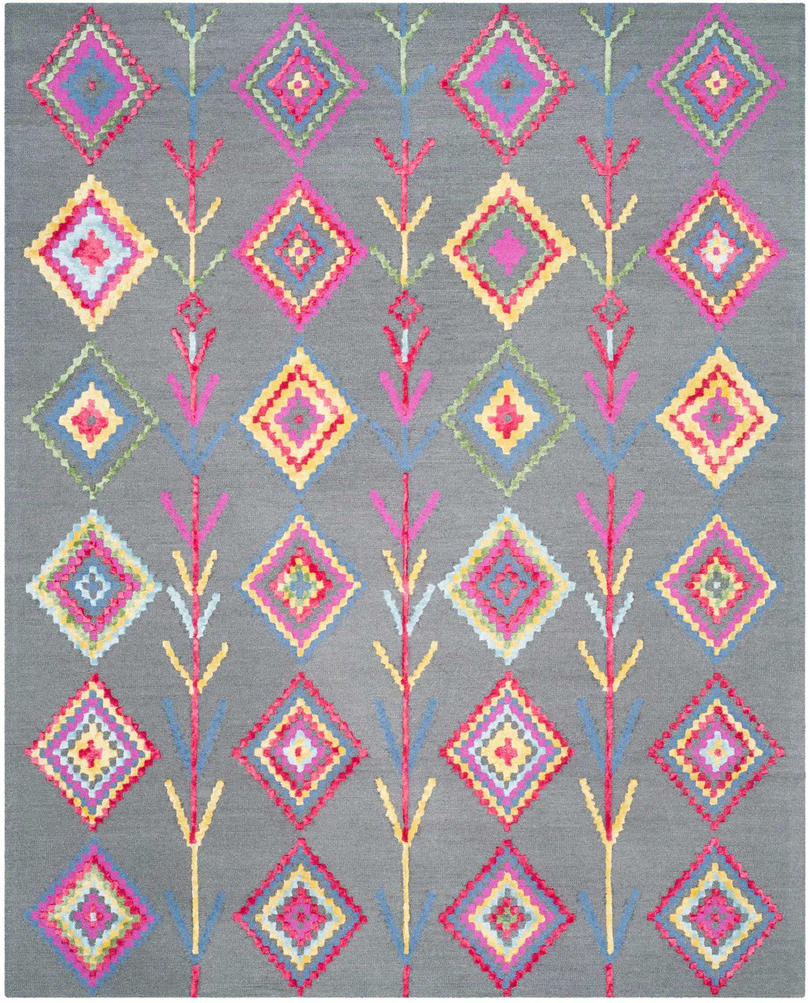 Bellagio Diamond And Vine Hand-Tufted Wool Rug