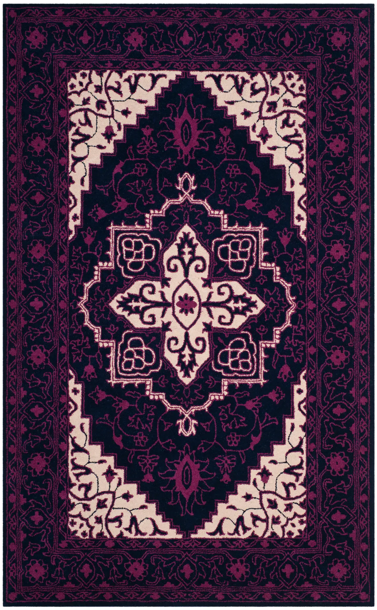 Bellagio Cartouche Medallion Hand-Tufted Wool Rug