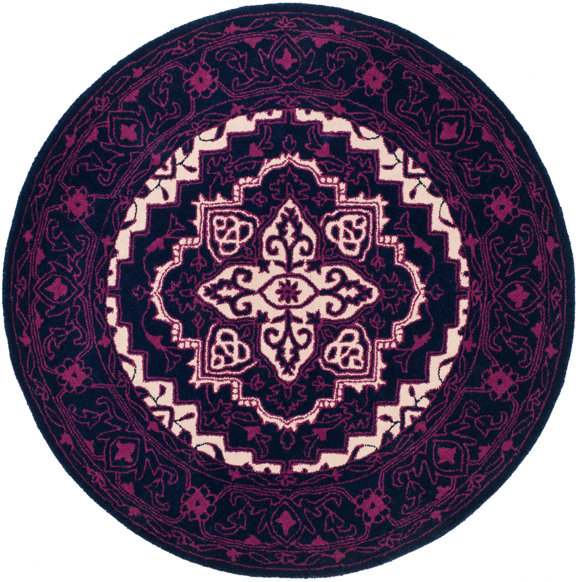 Bellagio Cartouche Medallion Hand-Tufted Wool Rug