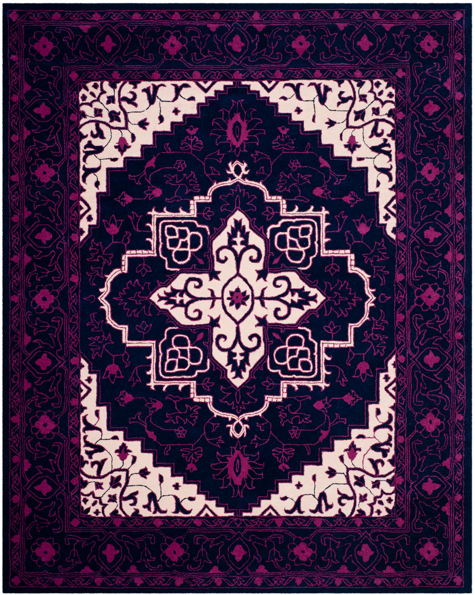 Bellagio Cartouche Medallion Hand-Tufted Wool Rug