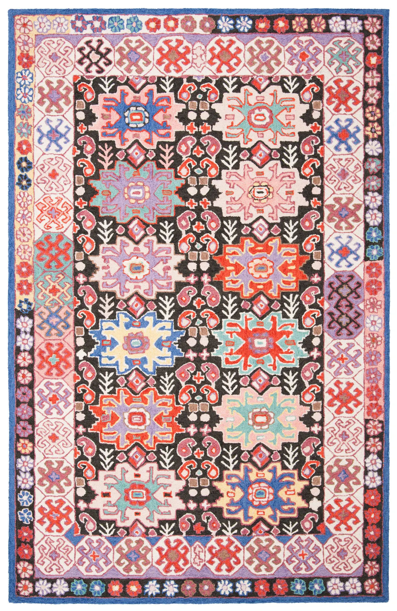 Bellagio Geometric Medallion Hand-Tufted Wool Rug