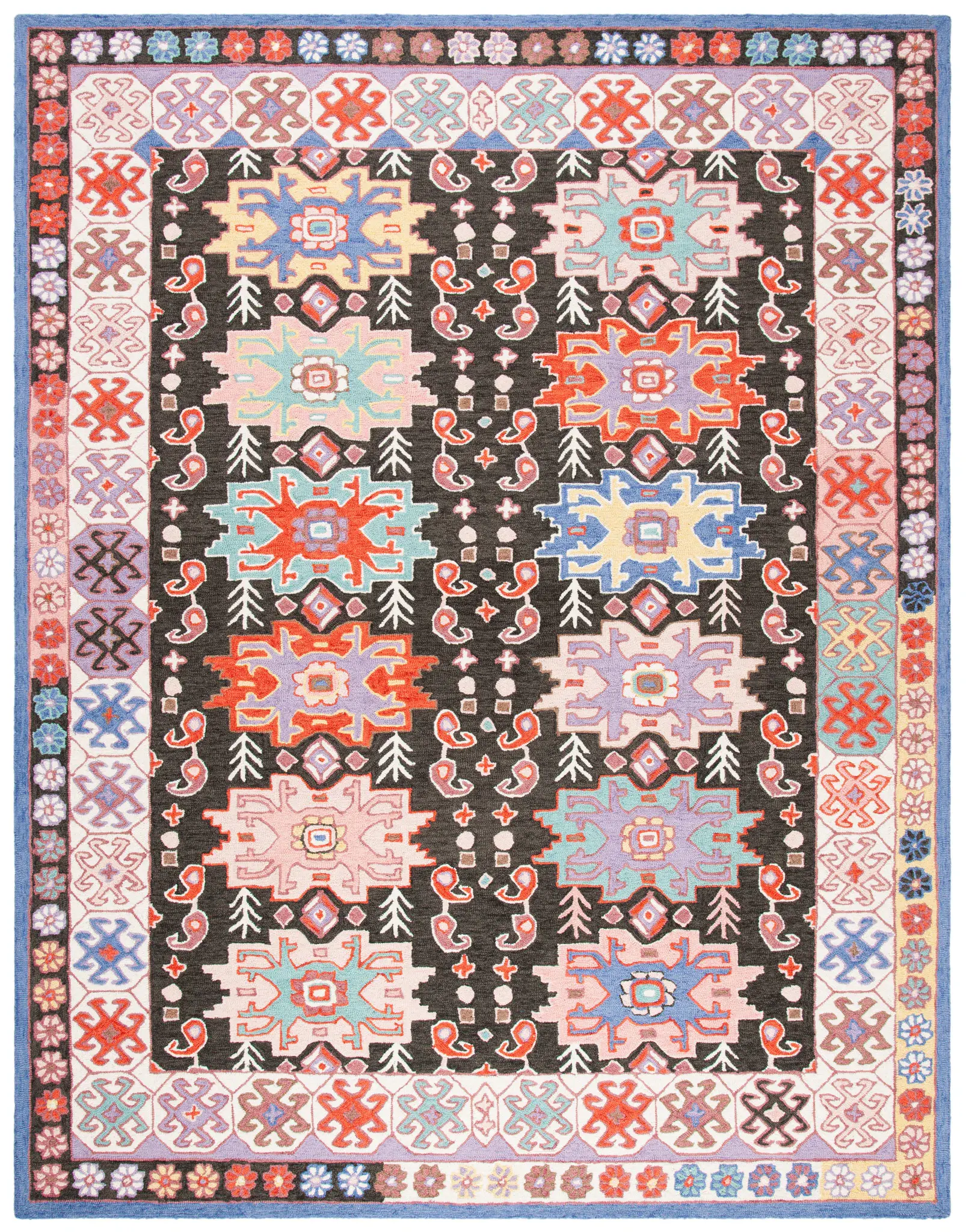 Bellagio Geometric Medallion Hand-Tufted Wool Rug