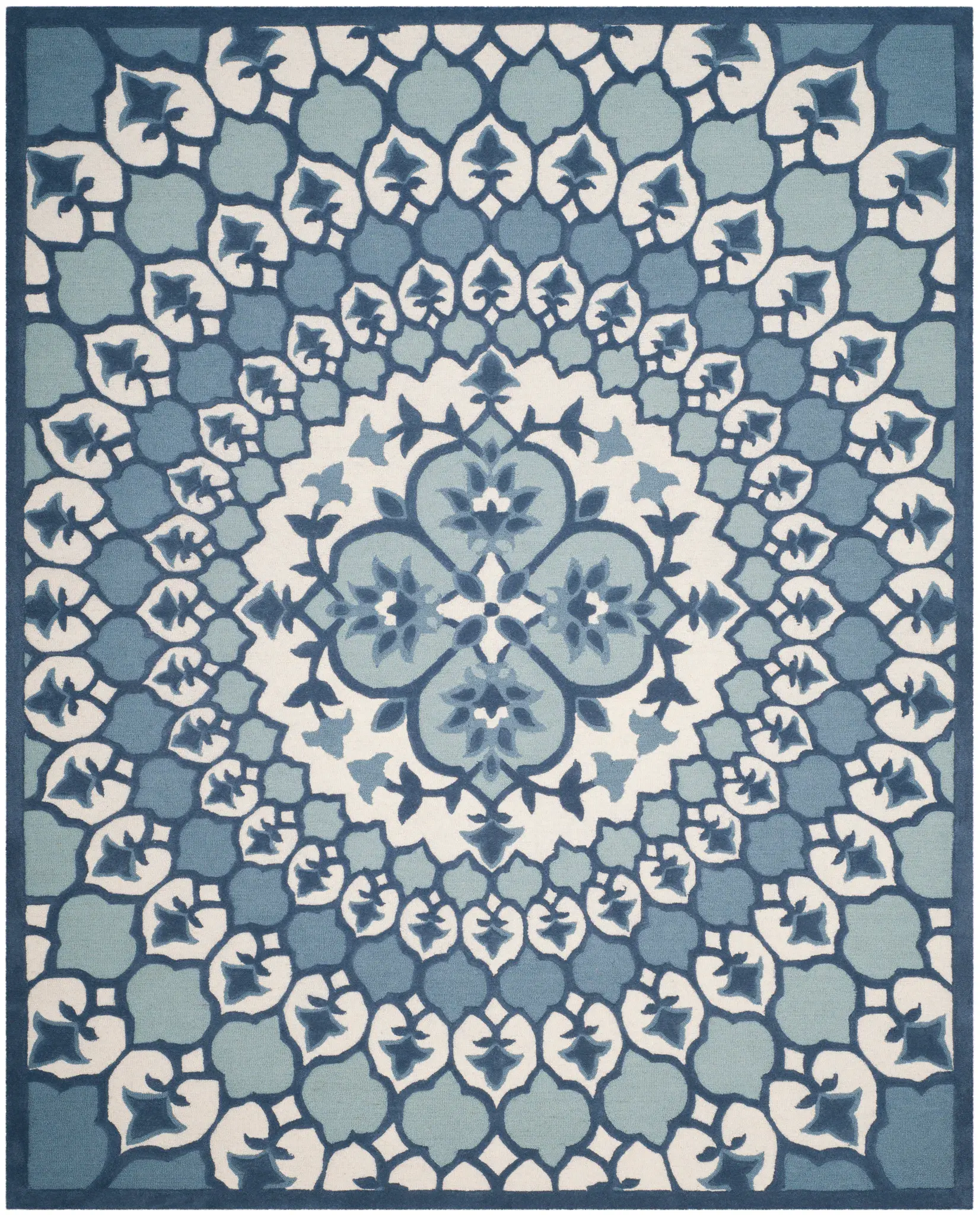 Bellagio Tile Medallion Hand-Tufted Wool Rug