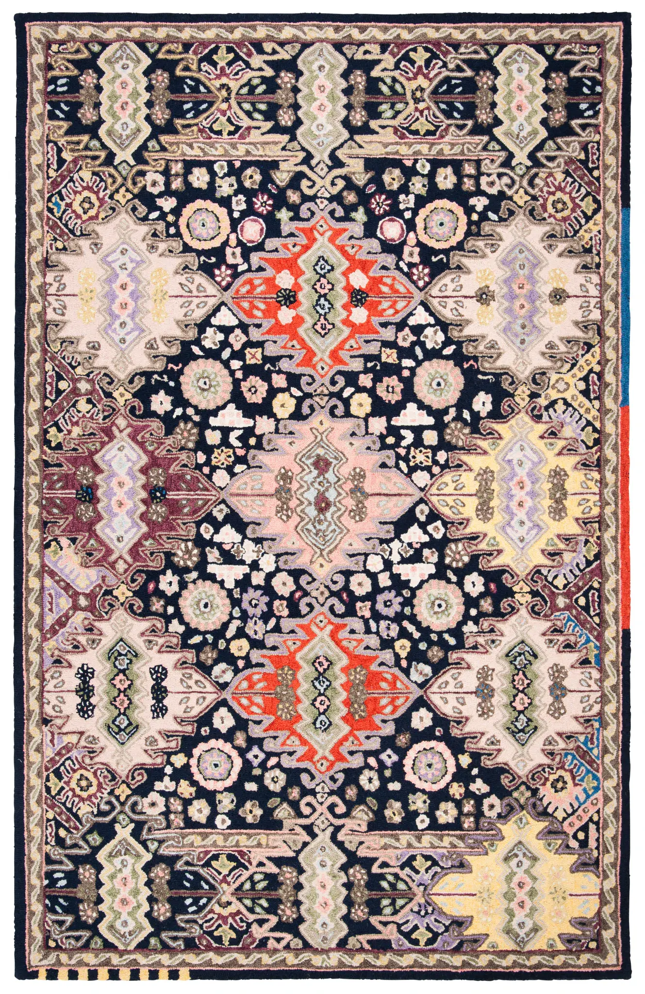 Bellagio Diamond Medallion Hand-Tufted Wool Rug