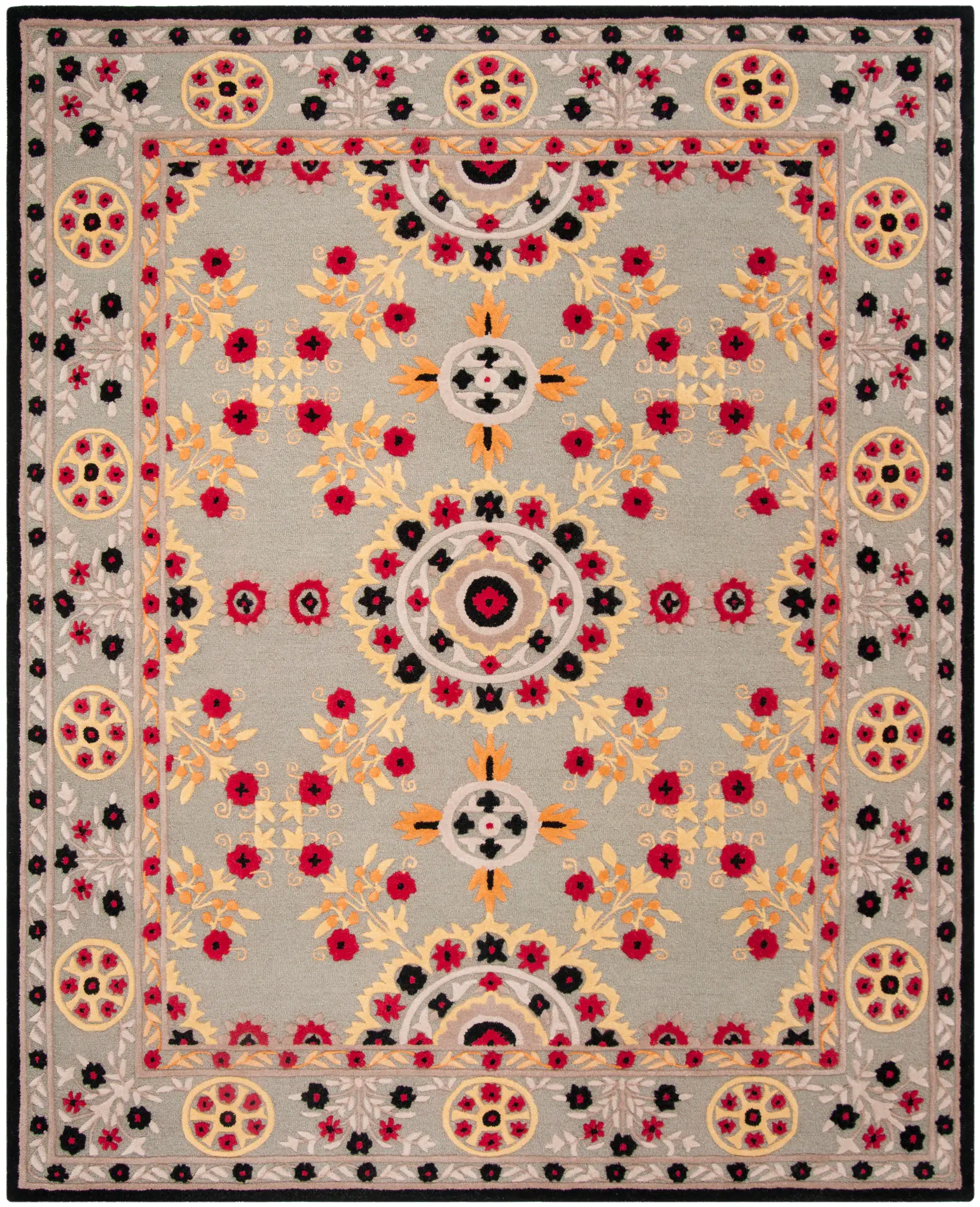 Bellagio Suzani Medallion Hand-Tufted Wool Rug