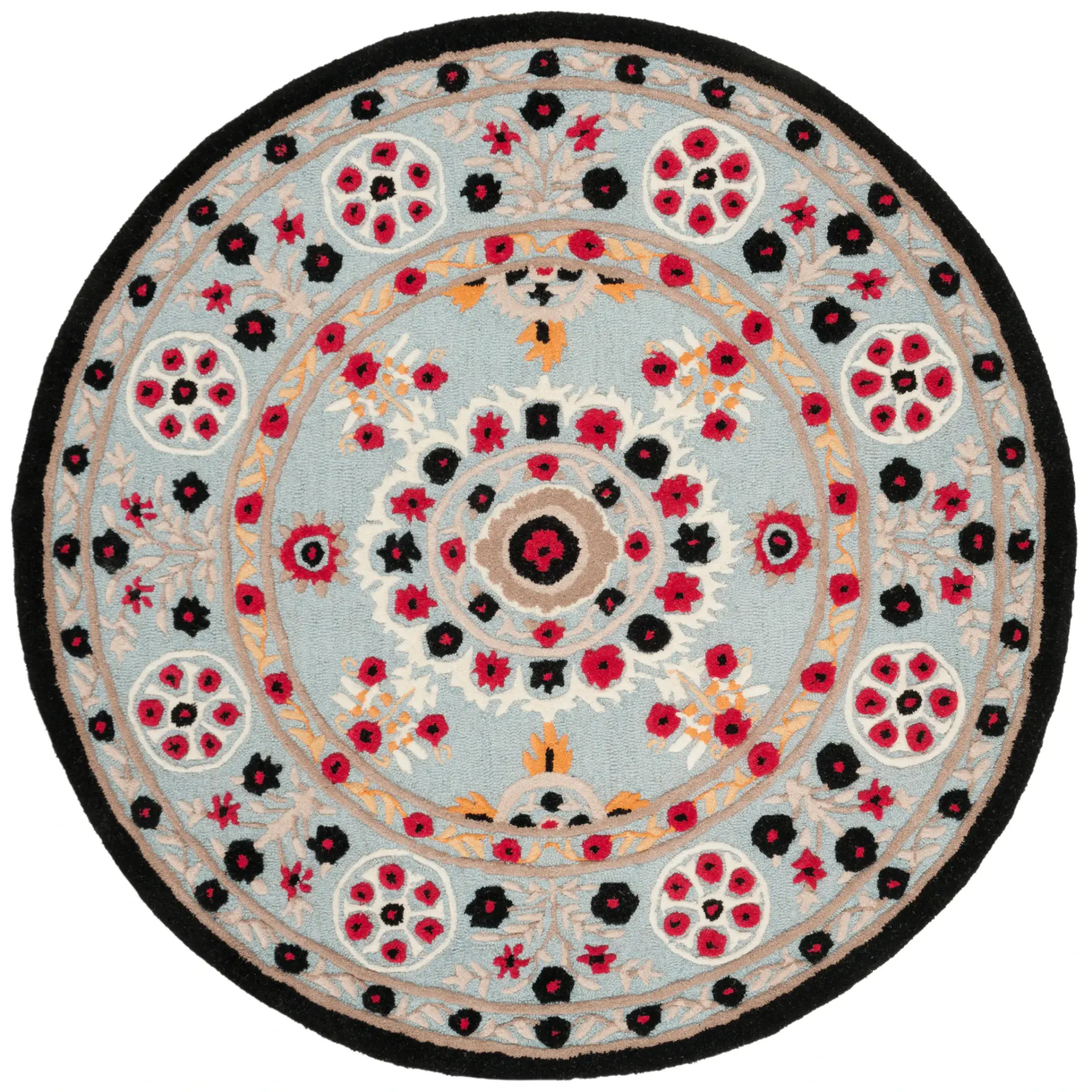 Bellagio Suzani Medallion Hand-Tufted Wool Rug