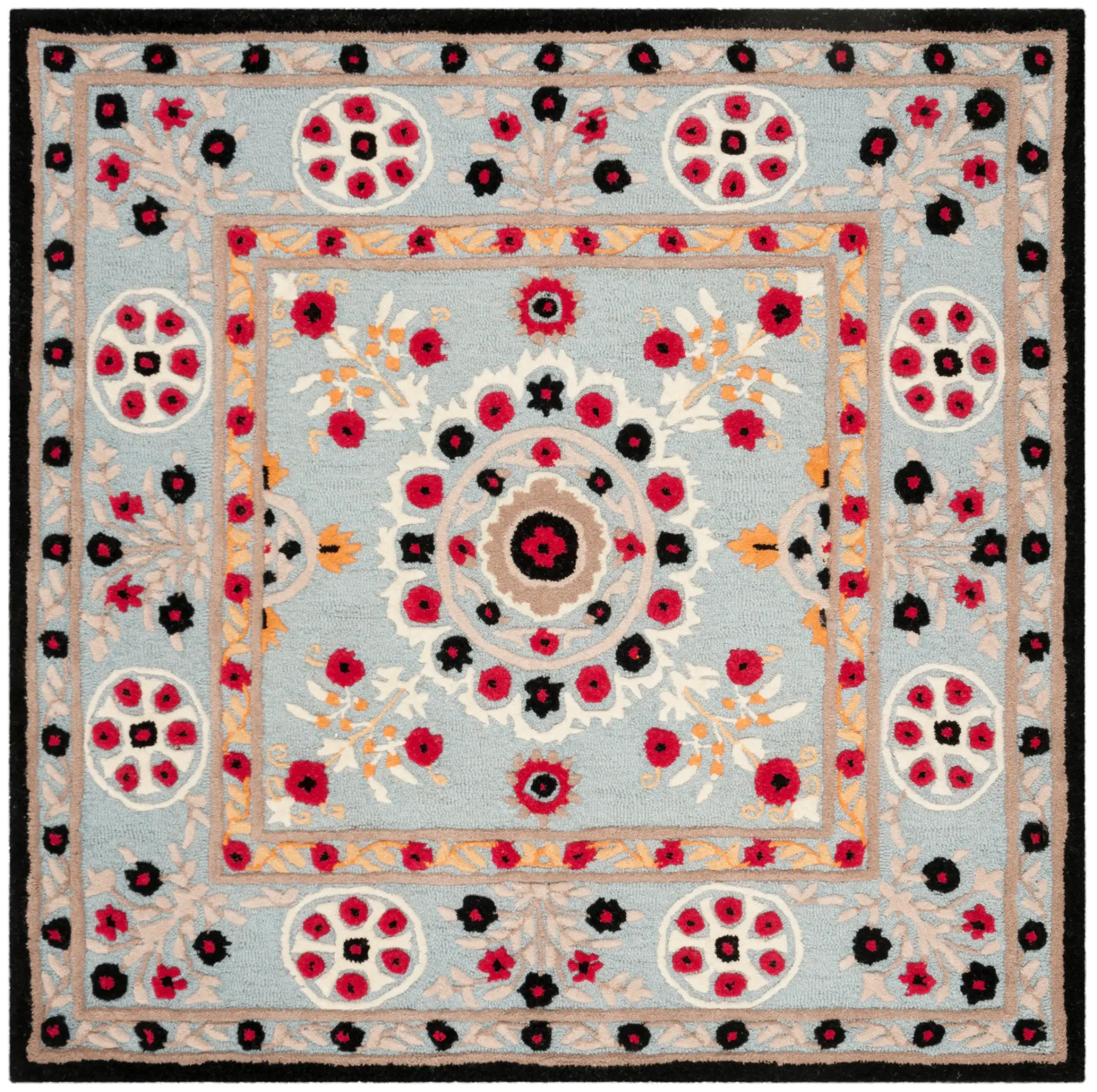 Bellagio Suzani Medallion Hand-Tufted Wool Rug