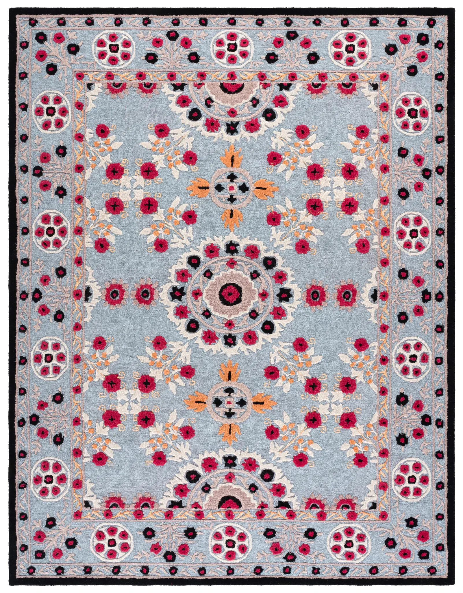 Bellagio Suzani Medallion Hand-Tufted Wool Rug