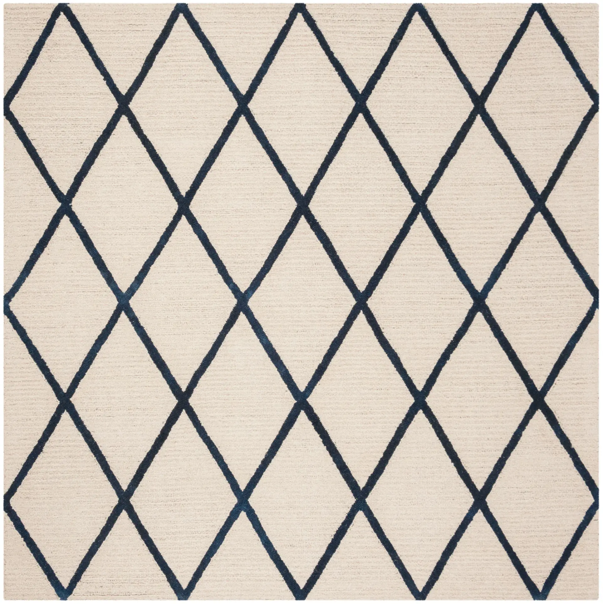 Blossom Diamond Lattice Hand-Tufted Wool Rug