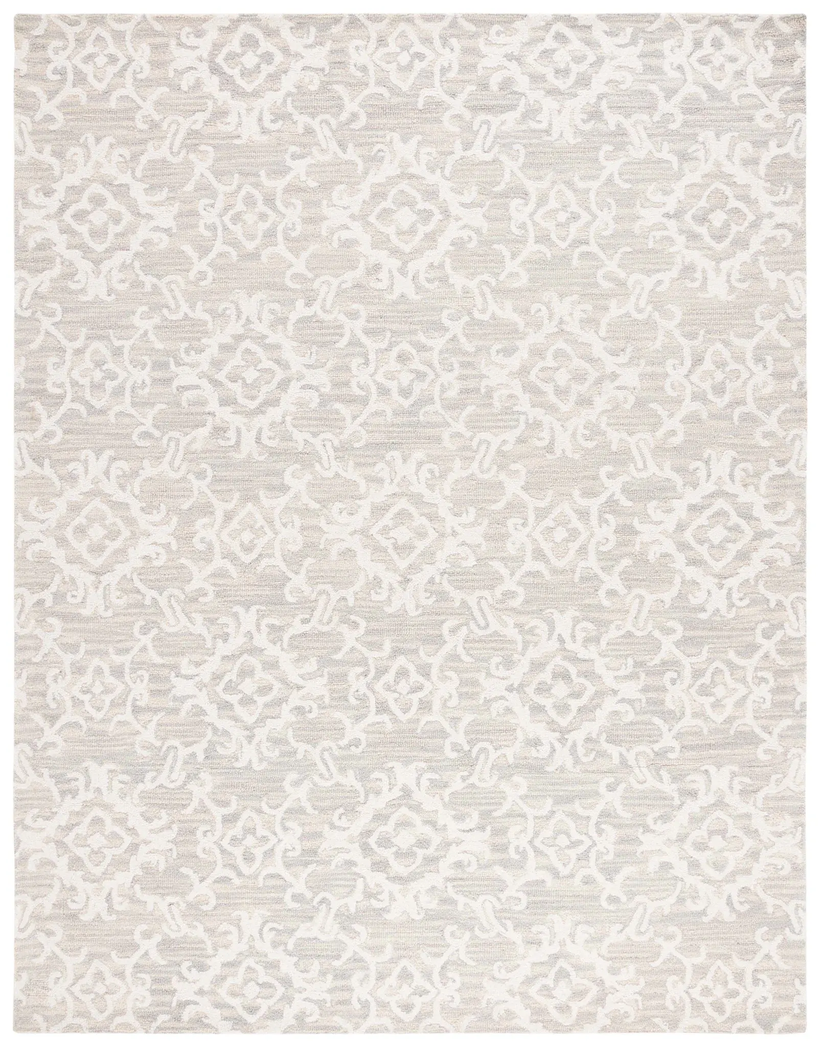 Blossom Scrollwork Hand-Tufted Wool Rug