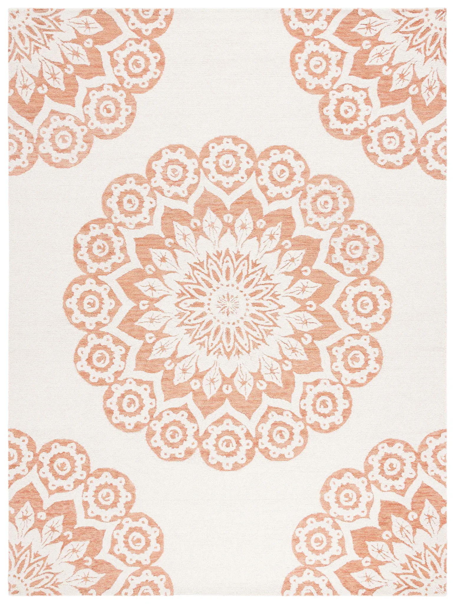 Blossom Sunburst Medallion Hand-Tufted Wool Rug