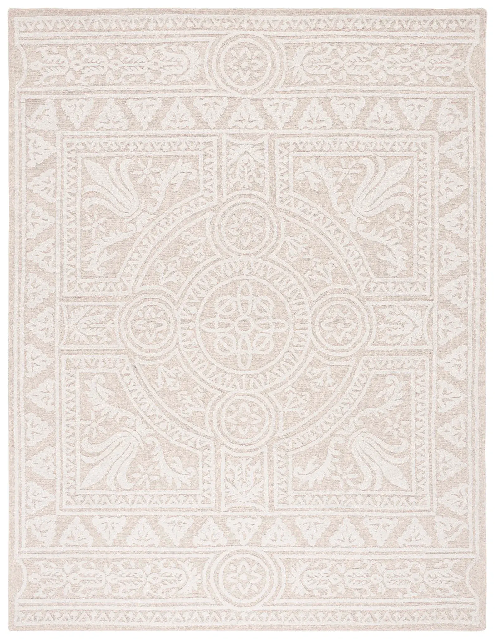 Blossom Medallion Hand-Tufted Wool Rug